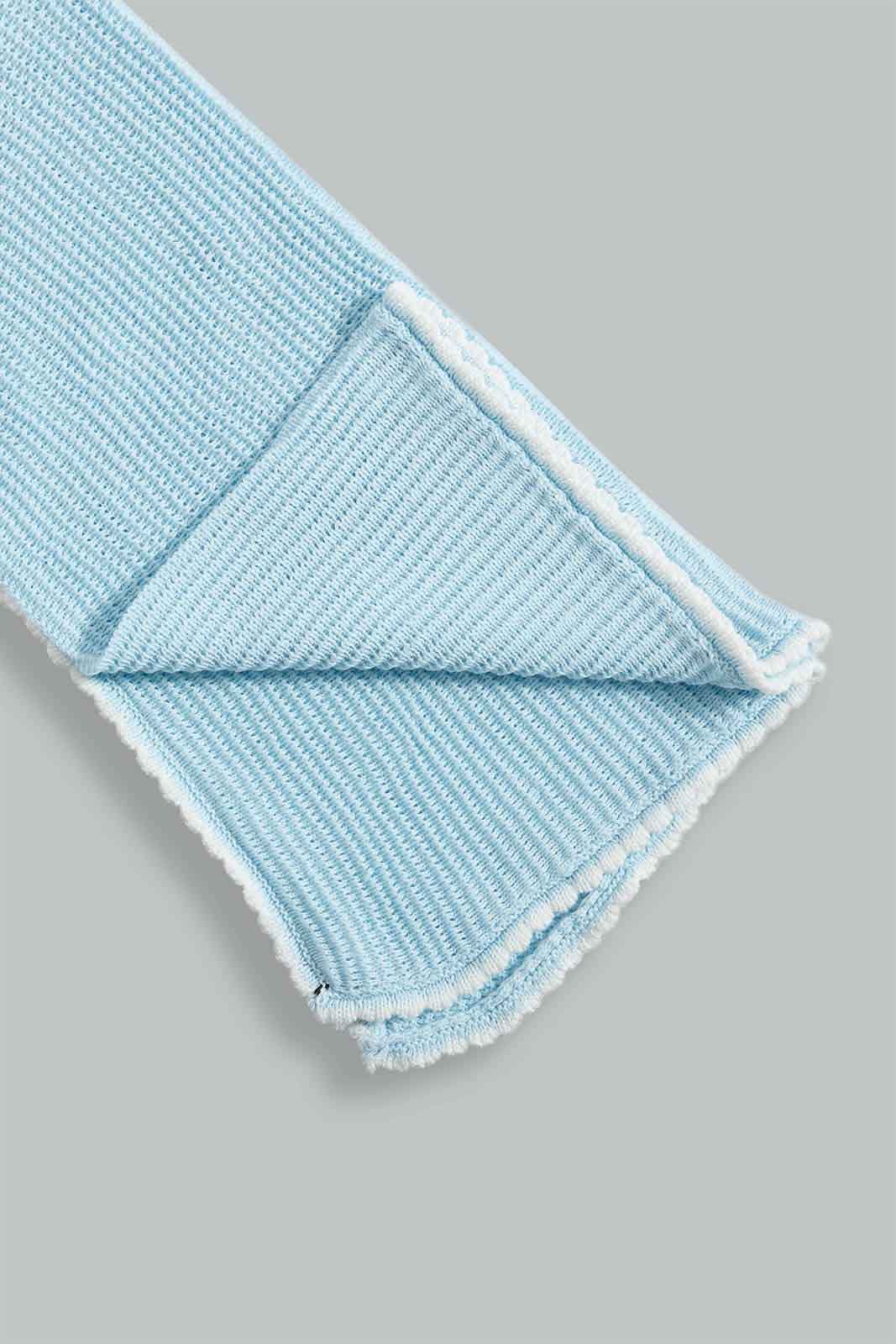 Redtag-Grey-Sweater-Blanket-Baby-Blankets-Baby-0 to 12 Months