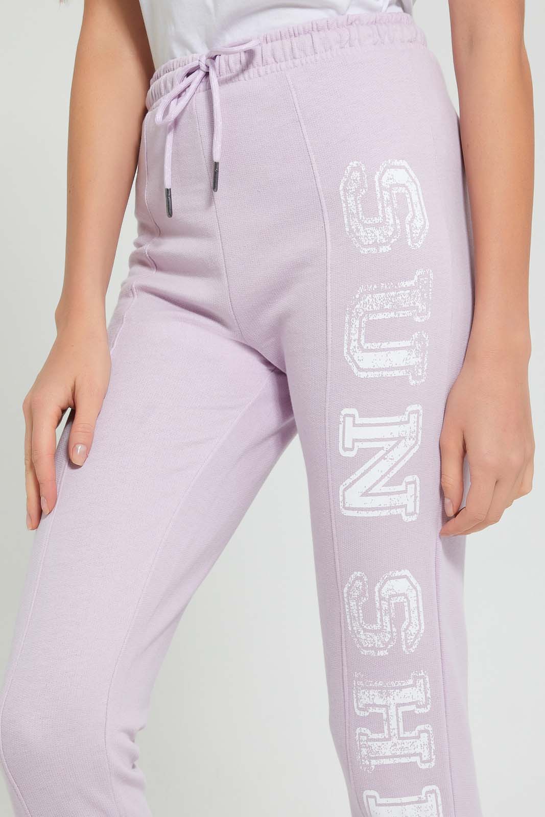 Redtag-Yellow-Basic-Jogger-With-Side-Applique-Joggers-Women's-