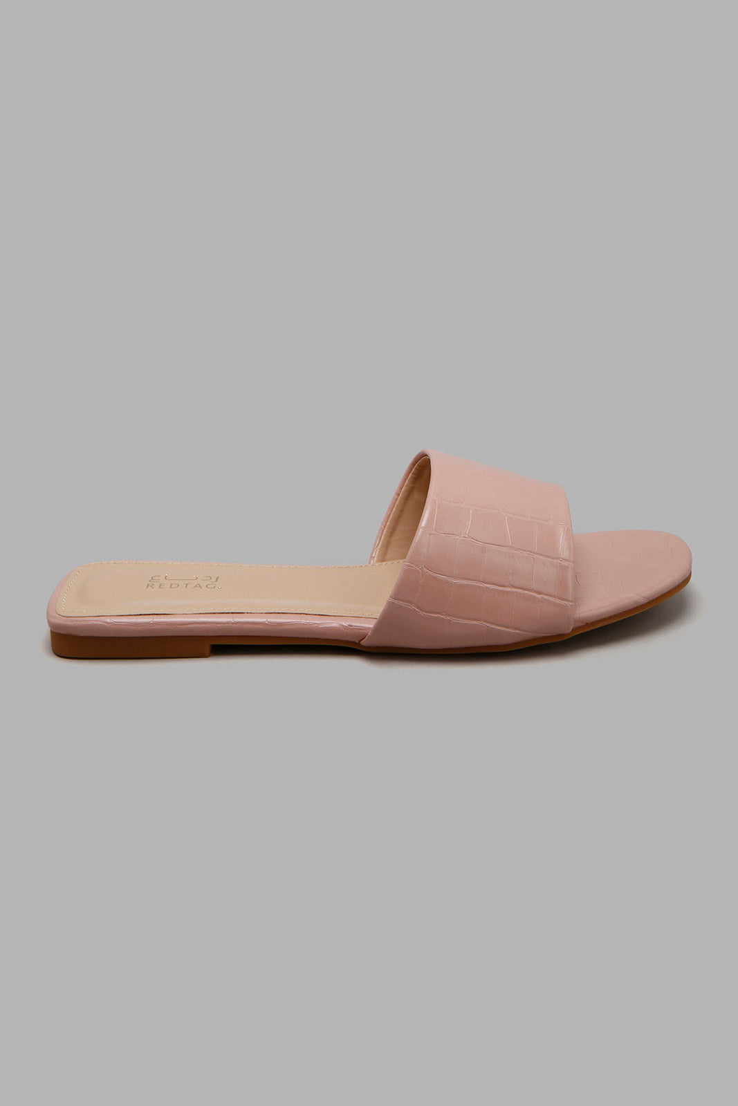 Redtag-Pink-Croc-Pu-Mule-Mules-Women's-