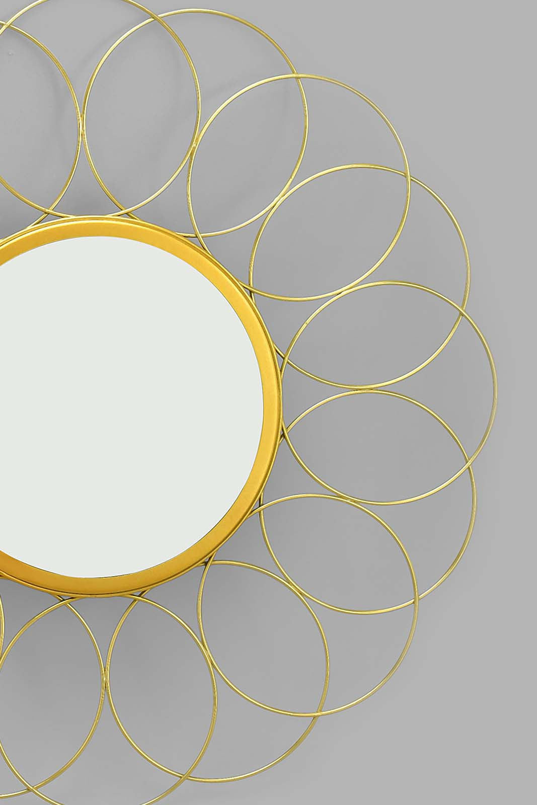 Gold Metal Wall Mirror