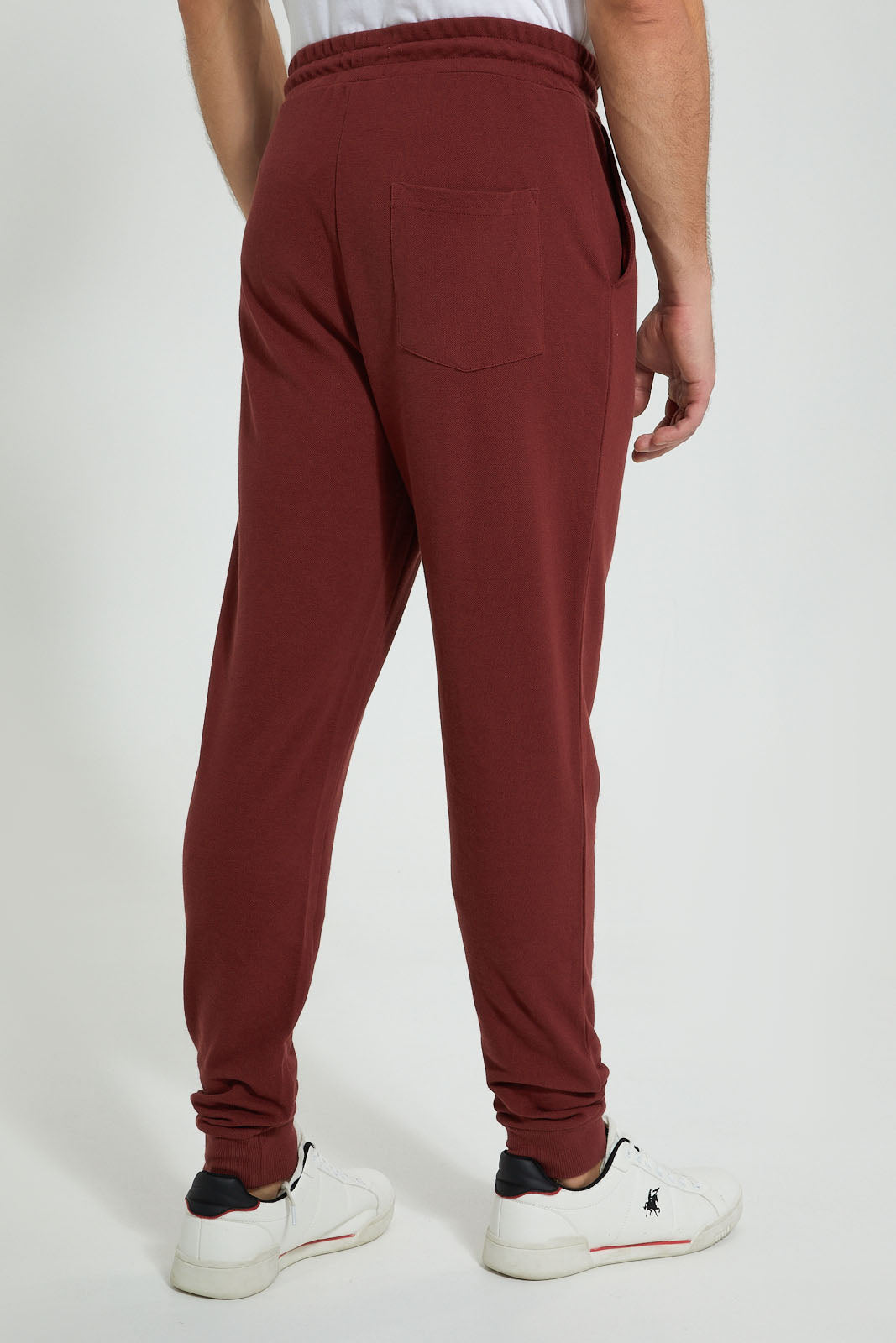 Burgundy Pique Jogger
