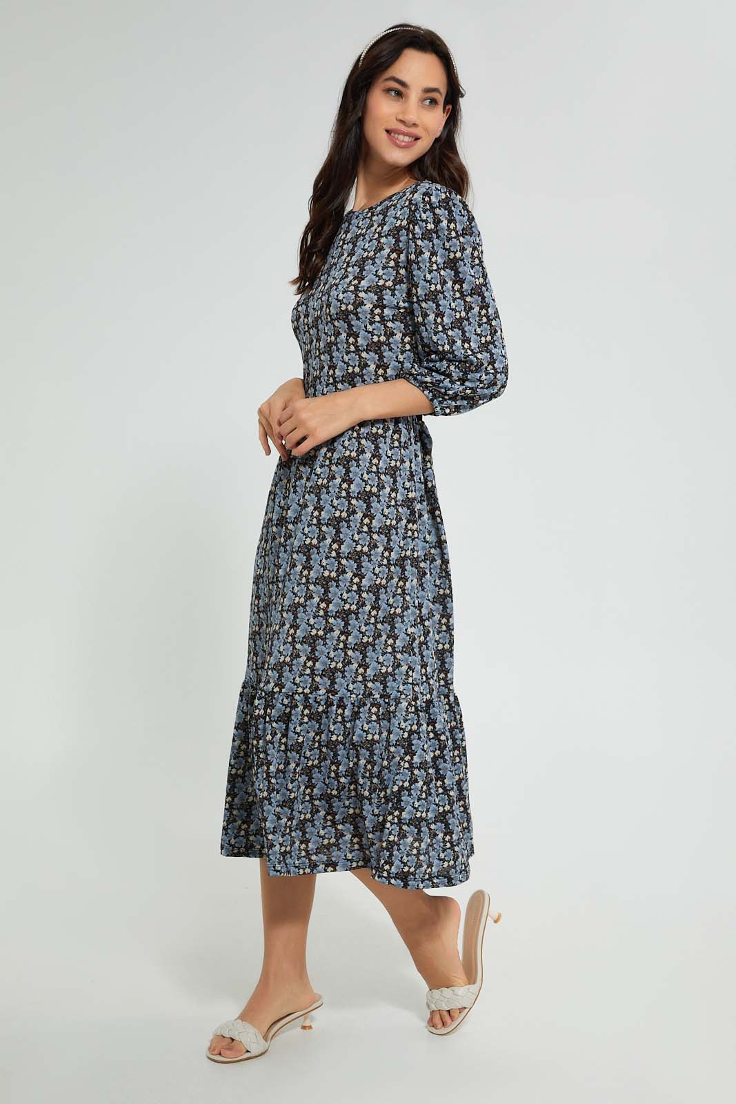 Multicolour Midi Dress