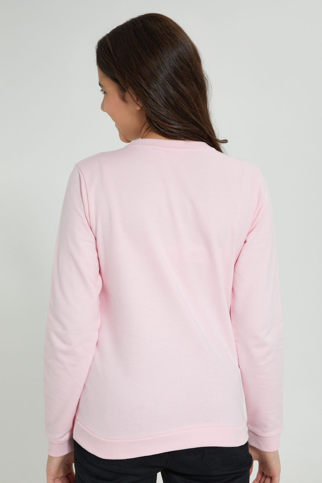 Redtag-Pink-Minnie-Mouse-SweaT-Shirts-Active-Sweatshirts-Senior-Girls-9 to 14 Years