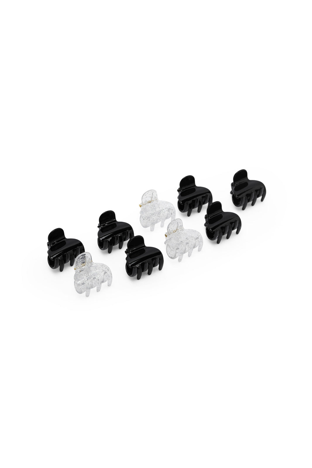 Redtag-Black-Hair-Clutcher-Set-9-Pcs-365,-Category:Hair-Accessories,-Colour:Black,-Filter:Travel-Accessories,-IMP-Hair-Accessories,-New-In,-New-In-IMP-ACC,-Non-Sale,-Section:Homewares-Check-