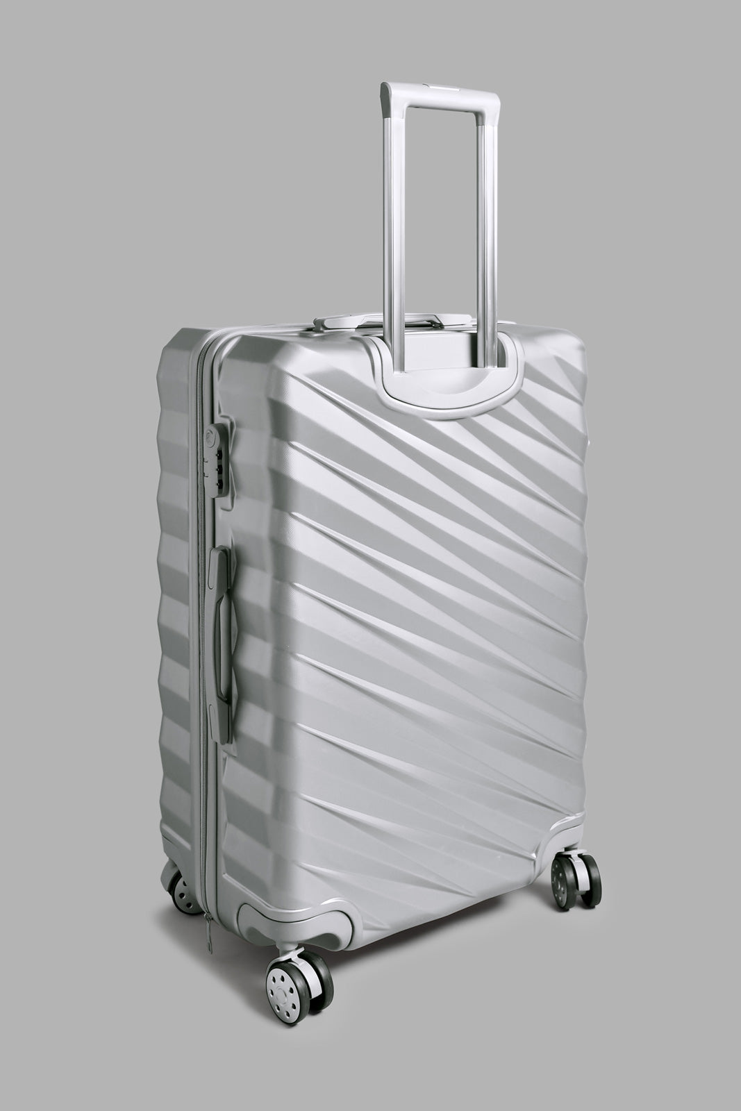 Redtag-Silver-Color-Hard-Abs-Trolley-Lugage-24"-Hard-Luggage-Travel-Accessories-