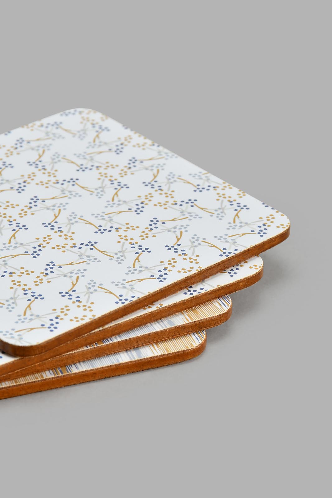 Redtag-Multicolour-Geometric-Square-Wooden-Coaster-Set-(4-Piece)-Colour:Multicolour,-Filter:Home-Dining,-HMW-DIN-Crockery-Sets,-New-In,-New-In-HMW-DIN,-Non-Sale,-S22A,-Section:Homewares-Home-Dining-