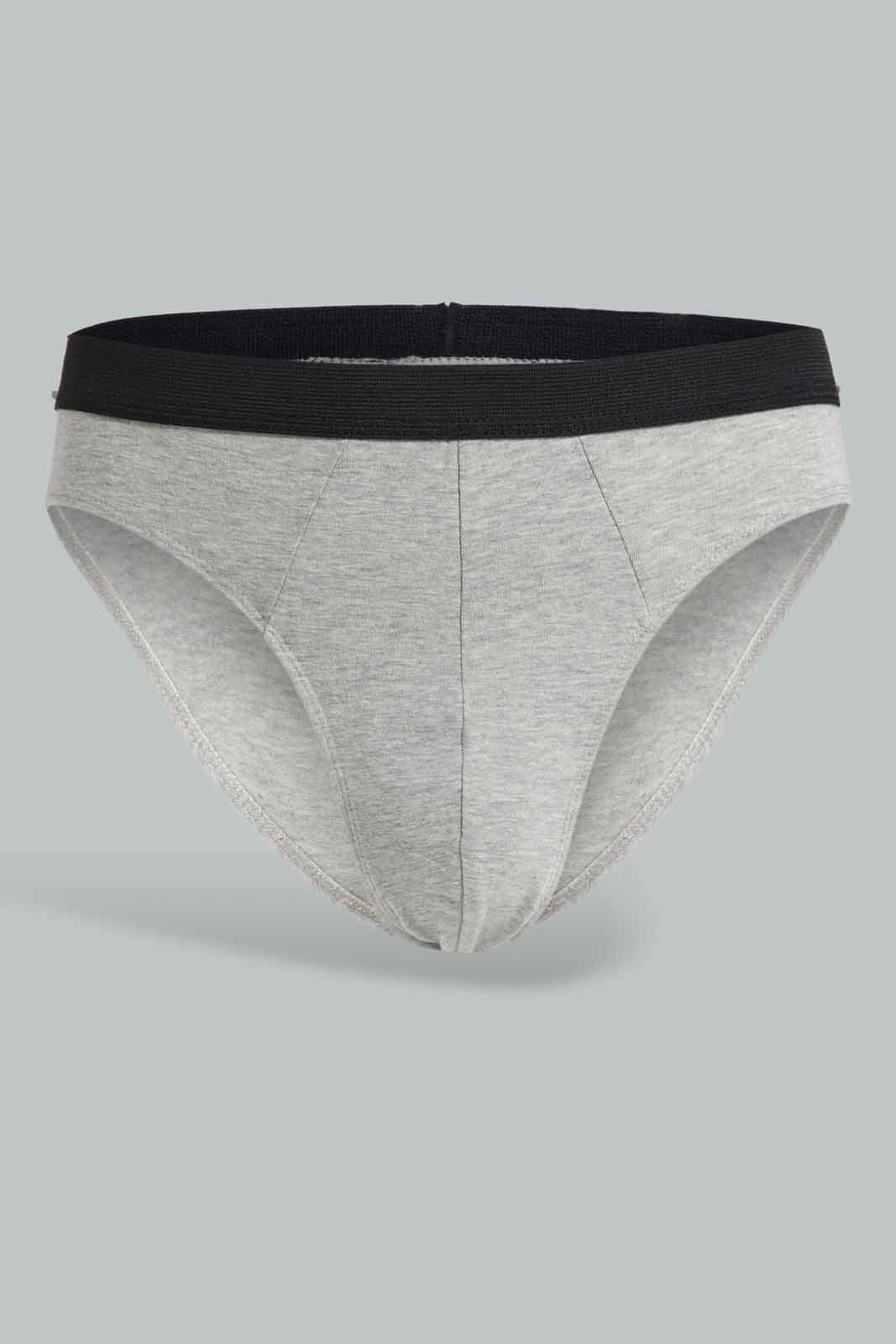Grey Brief For Men (Pack of 2)