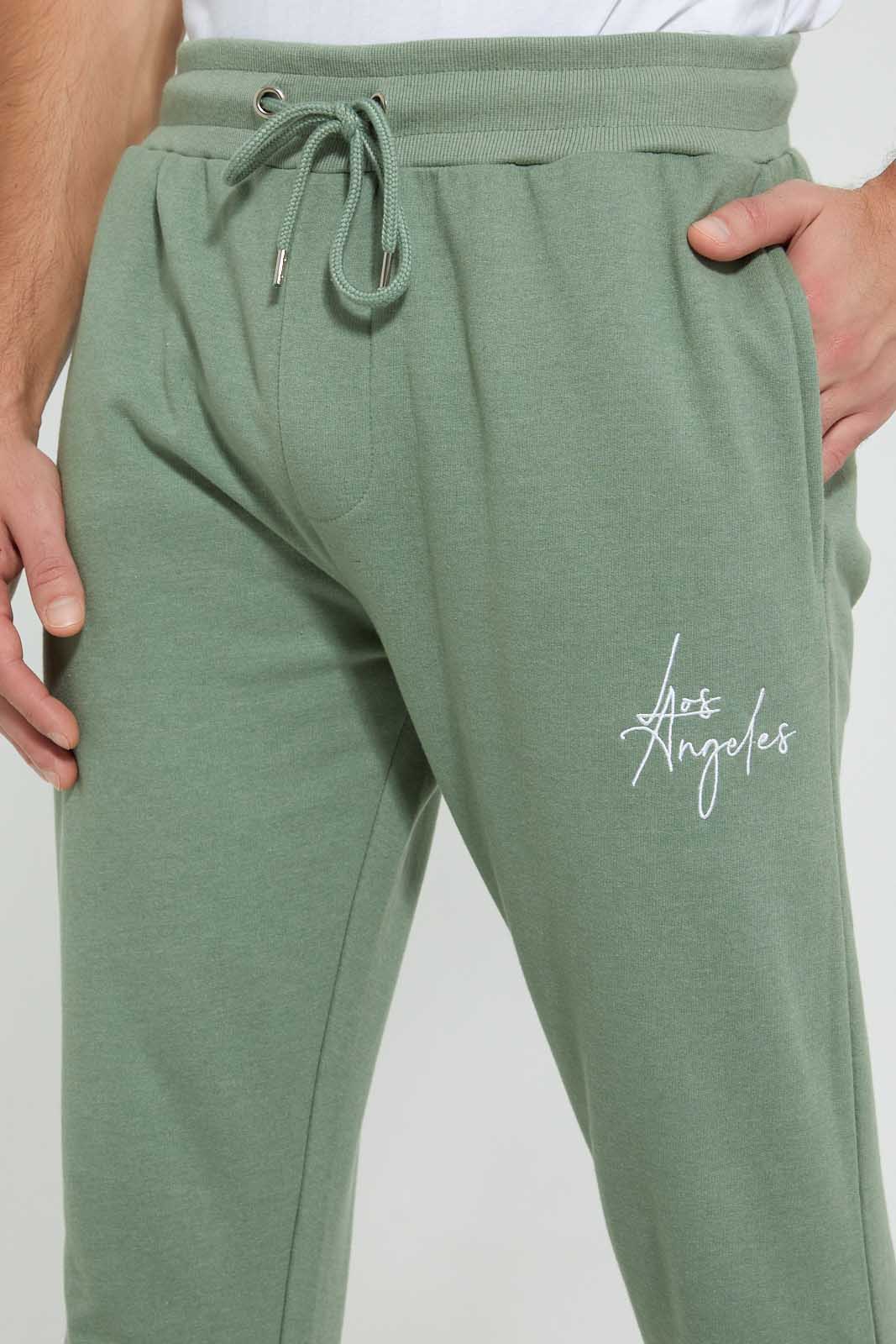 Redtag-Blue-Green-Signature-Jog-Pant-Joggers-Men's-