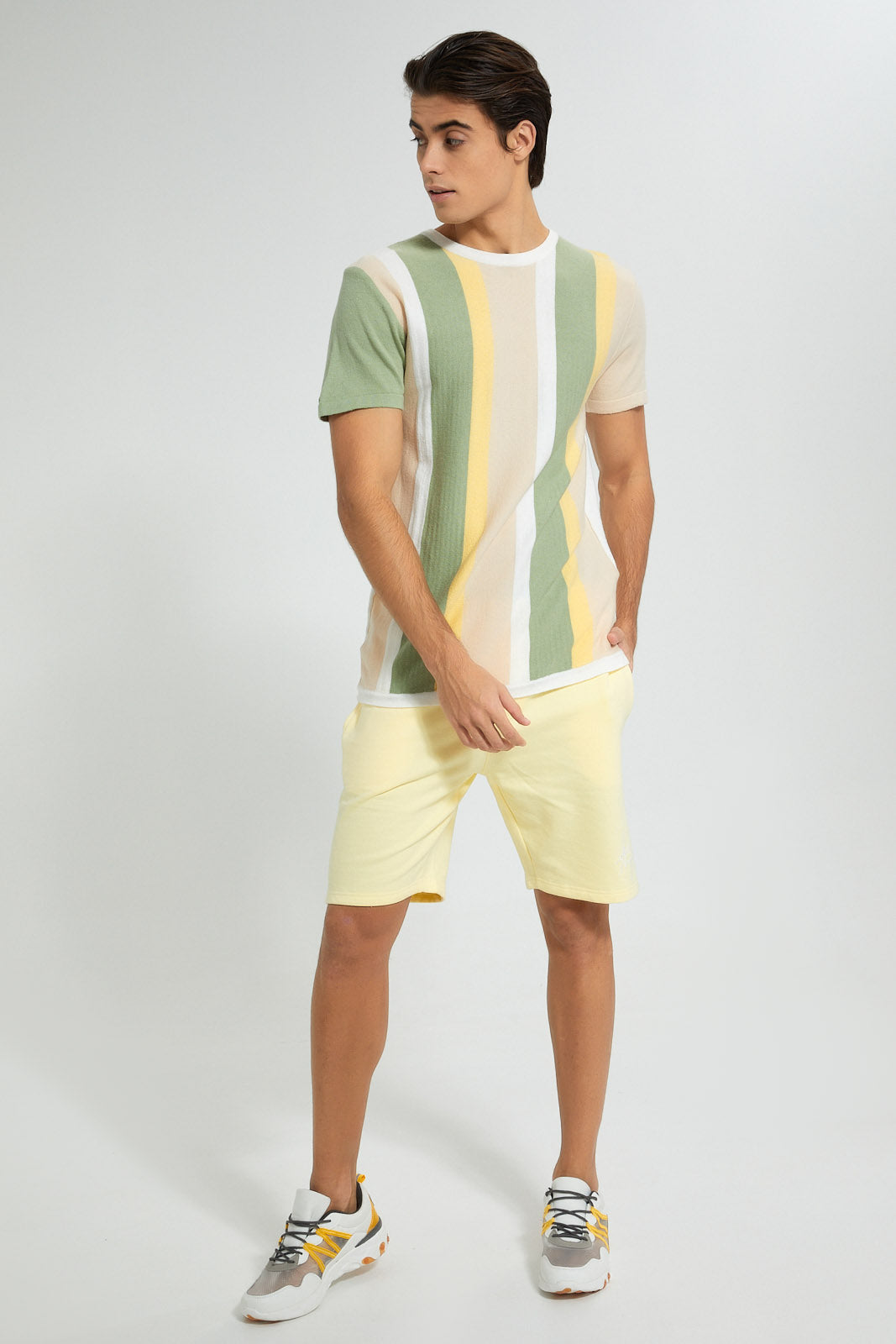 Redtag-Yellow-Pull-On-Resort-Shorts-Active-Shorts-Men's-