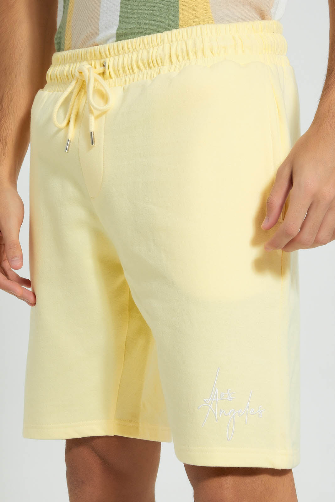 Redtag-Yellow-Pull-On-Resort-Shorts-Active-Shorts-Men's-
