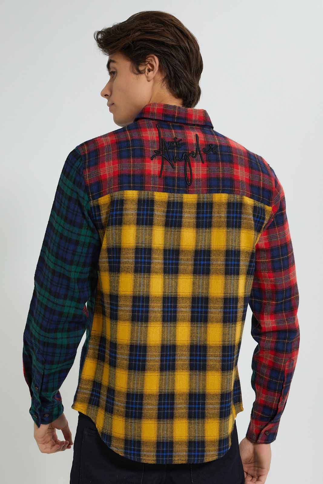 Redtag-Assorted-Colors-Check-Shirt-Casual-Shirts-Men's-