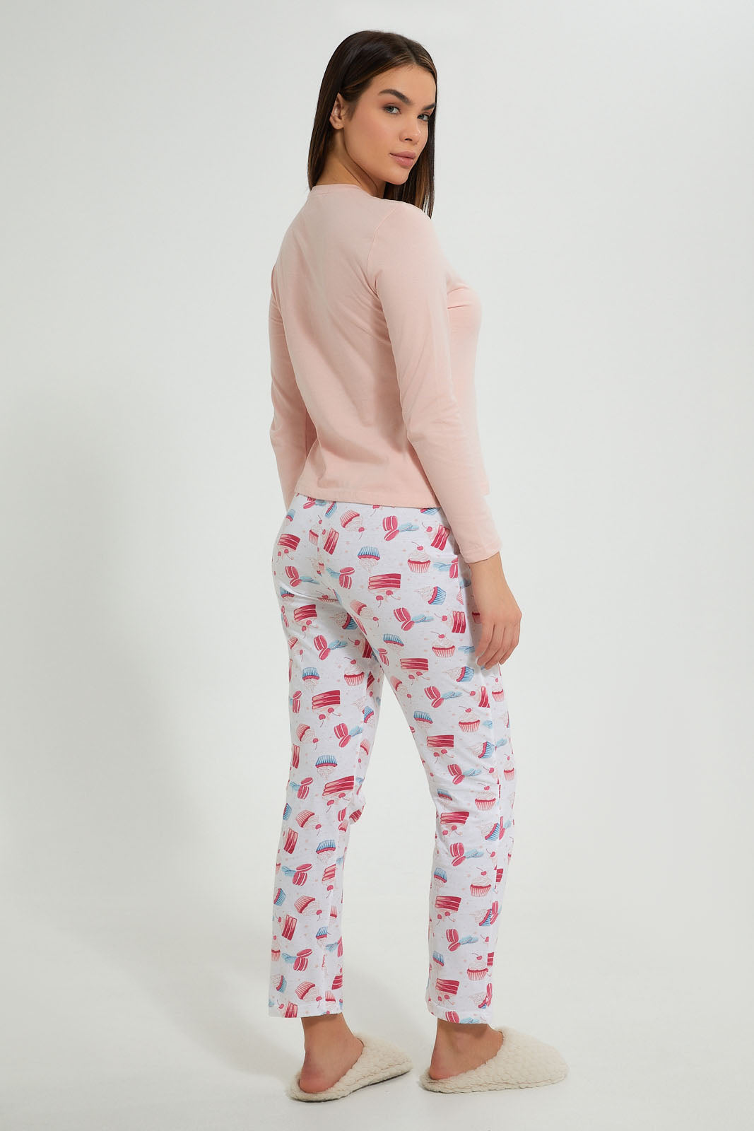Redtag-Pink-Printed-Pyjama-Set-Pyjama-Sets-Women's-