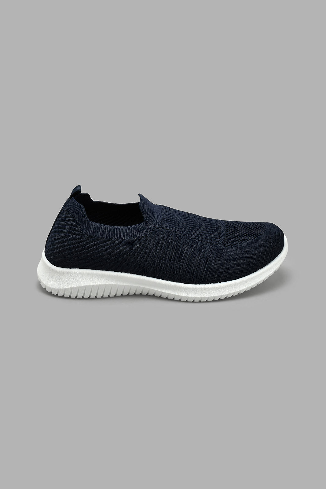 Redtag-Navy-Knit-Slip-On-BSR-Trainers,-Colour:Navy,-Filter:Boys-Footwear-(5-to-14-Yrs),-New-In,-New-In-BSR-FOO,-Non-Sale,-S22A,-Section:Kidswear-Senior-Boys-5 to 14 Years