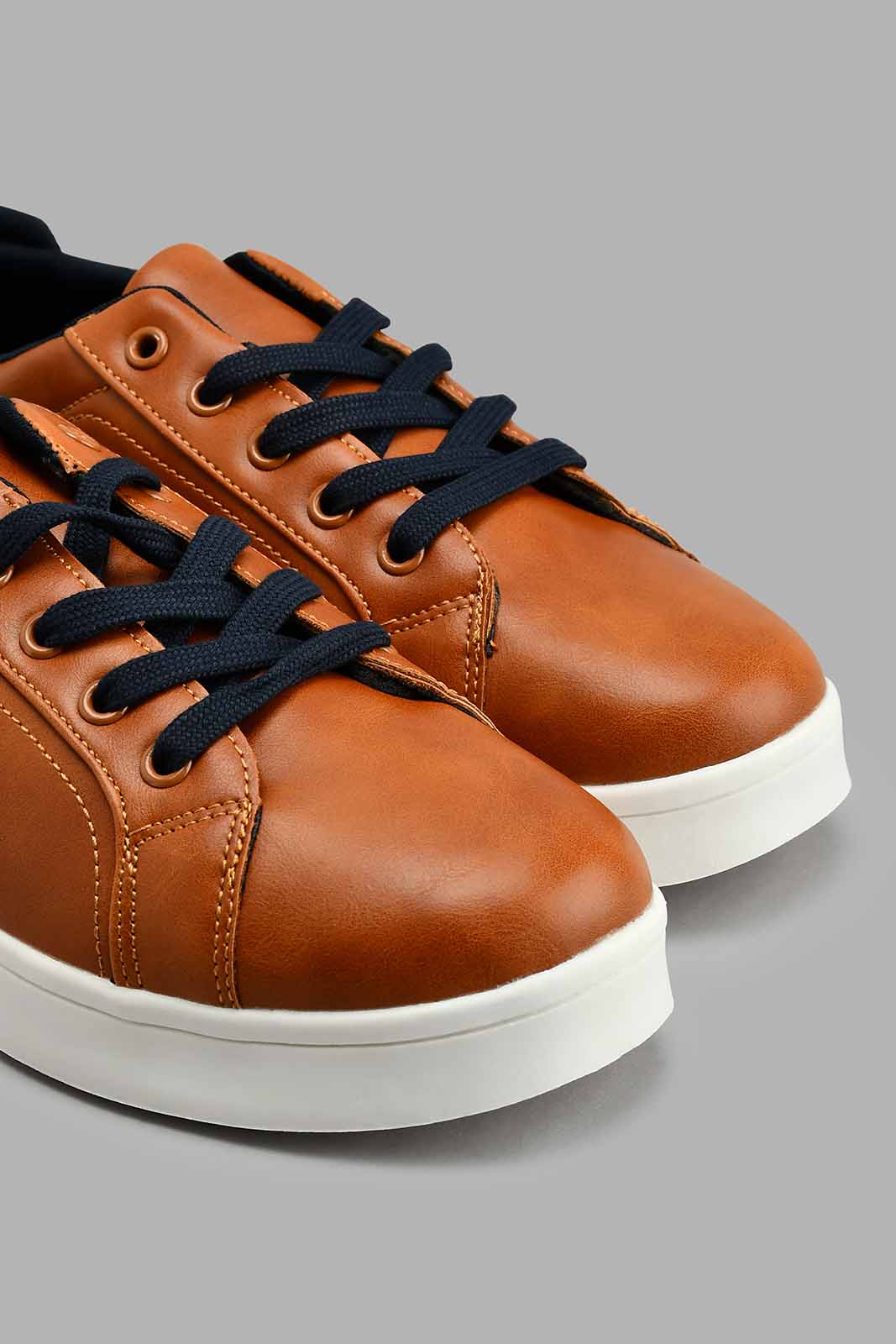 Redtag-Brown-Colour-Block-Sneaker-BSR-Casual-Shoes,-Colour:Brown,-Filter:Boys-Footwear-(5-to-14-Yrs),-New-In,-New-In-BSR-FOO,-Non-Sale,-S22A,-Section:Kidswear-Senior-Boys-5 to 14 Years