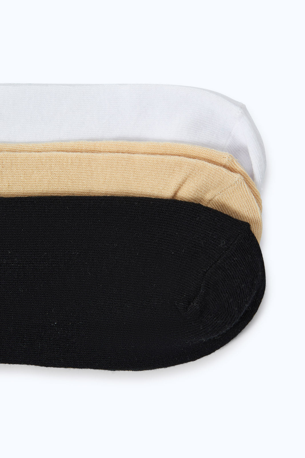 Redtag-Black/Beige/White-Plain-Ankle-Socks-(3-Pack)-2FOR37,-365,-Bundle,-Category:Socks,-Colour:Assorted,-Deals:2-FOR-37,-Deals:New-In,-Dept:Ladieswear,-Filter:Women's-Clothing,-New-In-Women-APL,-Section:Women,-Women-Socks--