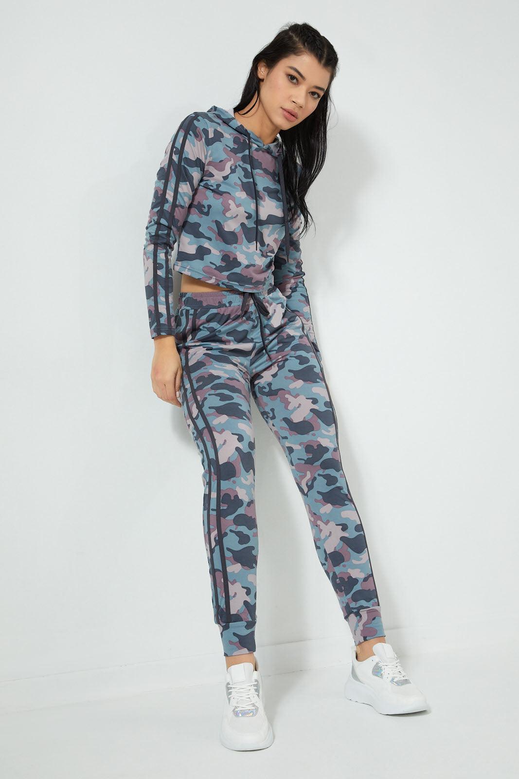Redtag-Allover-Camo-Print-Hooded-Sweatshirt-Colour:Assorted,-Filter:Women's-Clothing,-New-In,-New-In-Women,-Non-Sale,-S22B,-Section:Women,-Women-Sweatshirts-Women's-