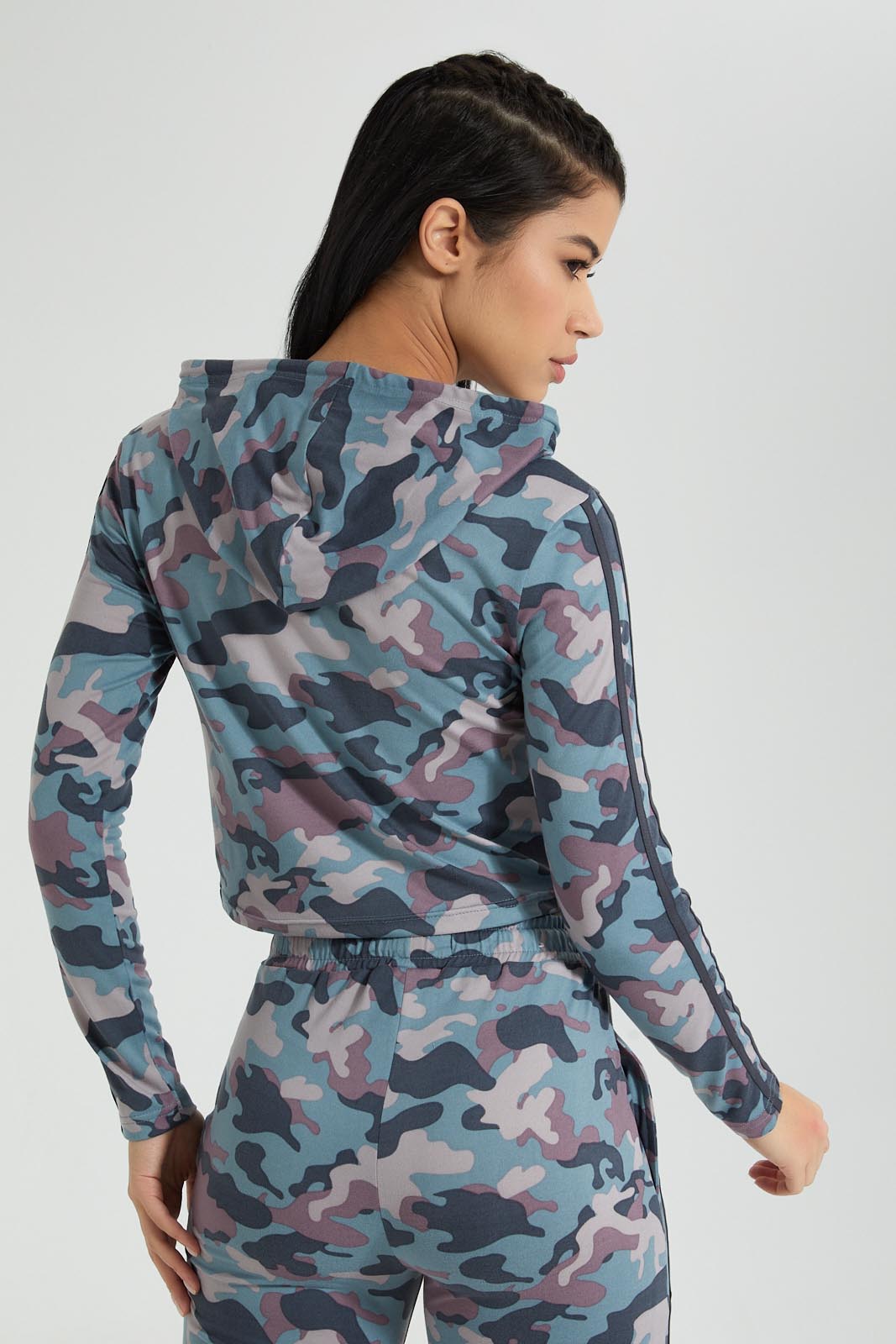 Redtag-Allover-Camo-Print-Hooded-Sweatshirt-Colour:Assorted,-Filter:Women's-Clothing,-New-In,-New-In-Women,-Non-Sale,-S22B,-Section:Women,-Women-Sweatshirts-Women's-