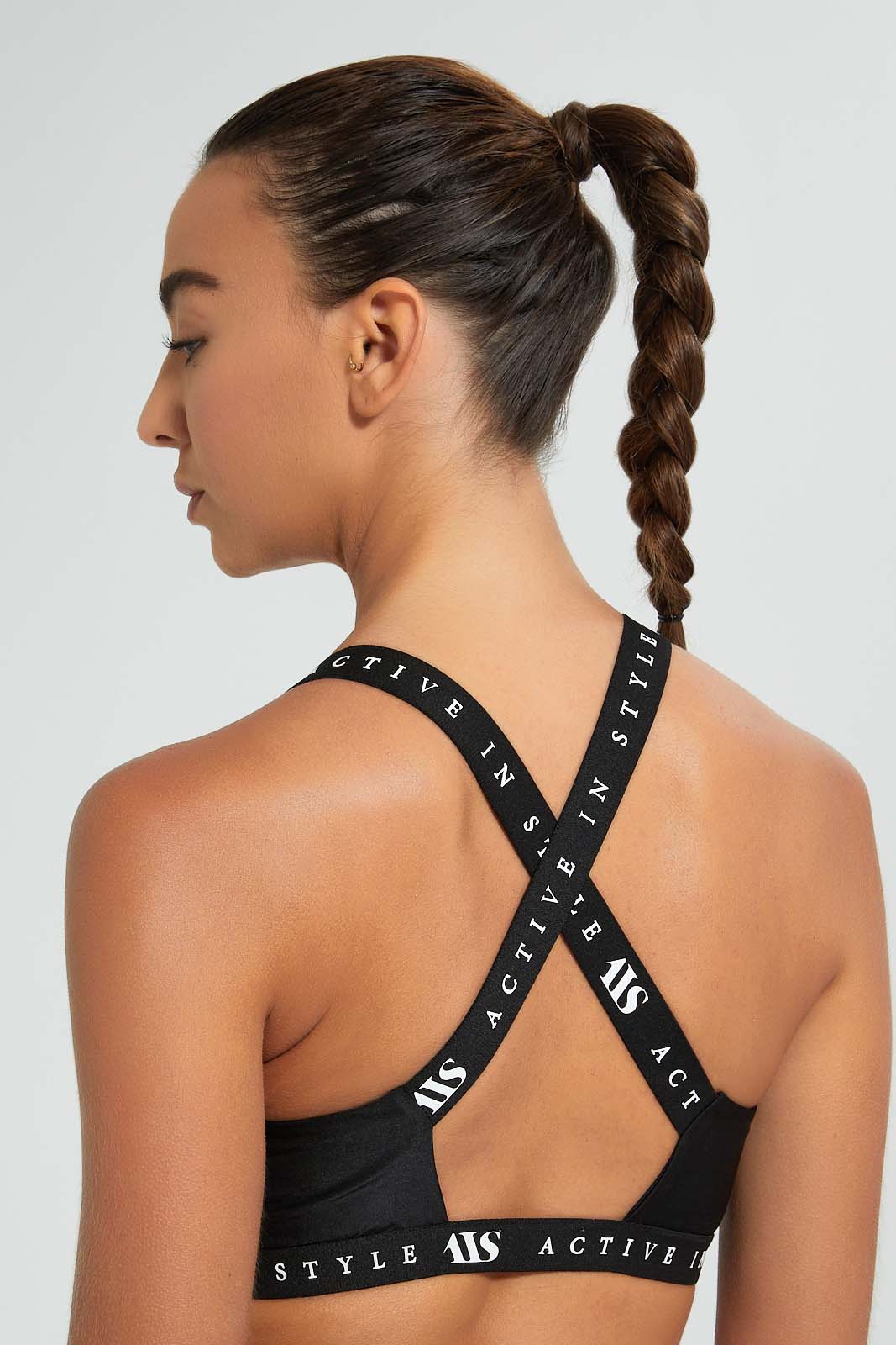Redtag-Black-Sports-Bra-With-Printed-Strappy-Active-Tees-Women's-0