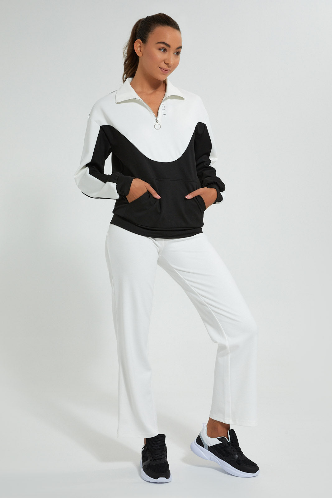 Redtag-White-Plain-Skinny-Ponte-Active-Pant-Joggers-Women's-0
