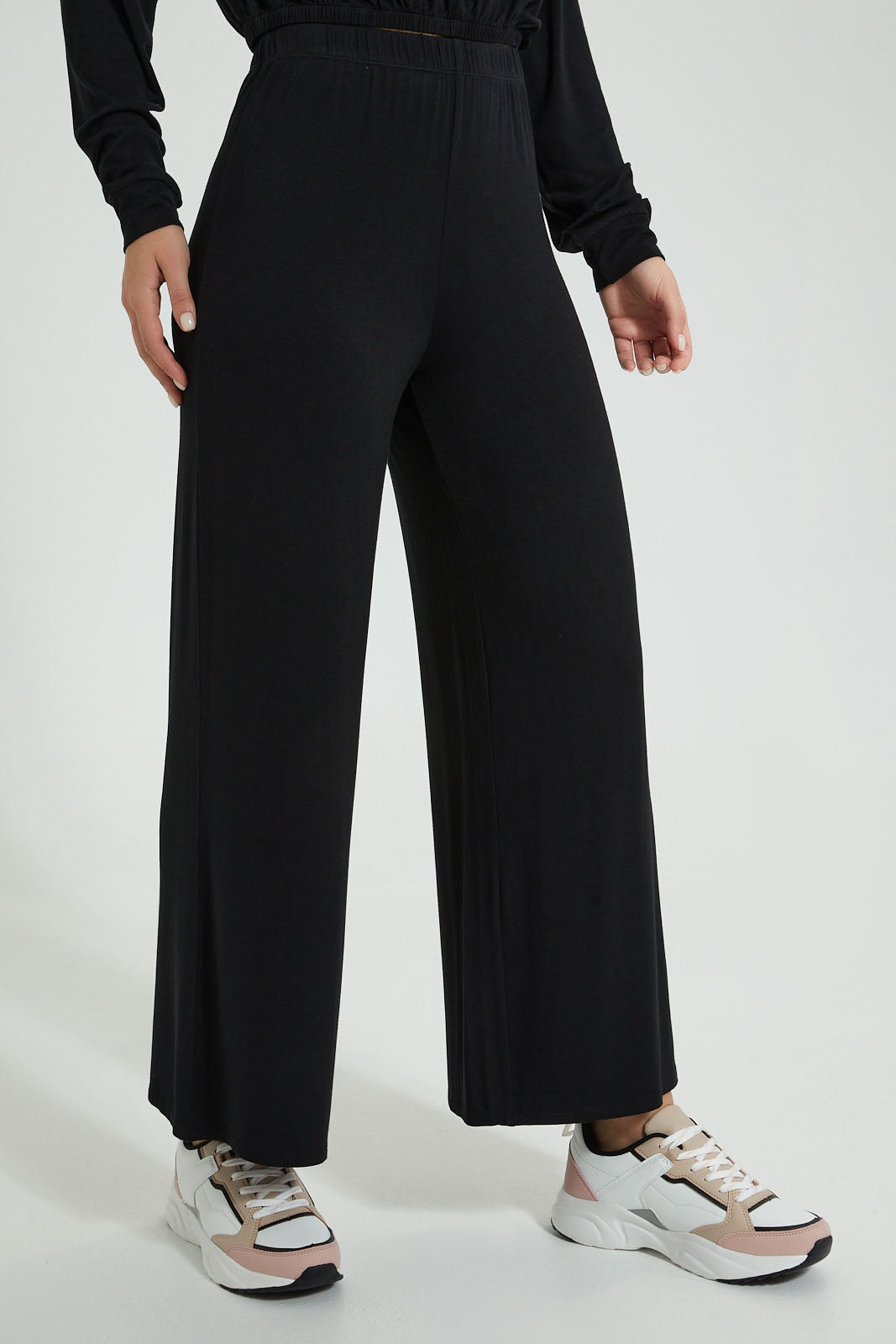 Redtag-Brown-Plain-Flared-Leg-Loung-Pant-Colour:Brown,-Filter:Women's-Clothing,-New-In,-New-In-Women,-Non-Sale,-S22B,-Section:Women,-Women-Trousers-Women's-