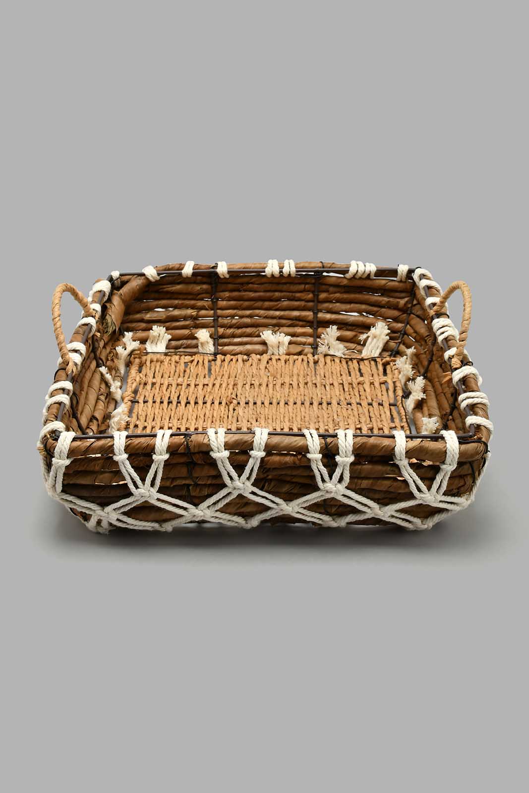 Redtag-Brown-Square-Basket-Baskets-Home-Dining-