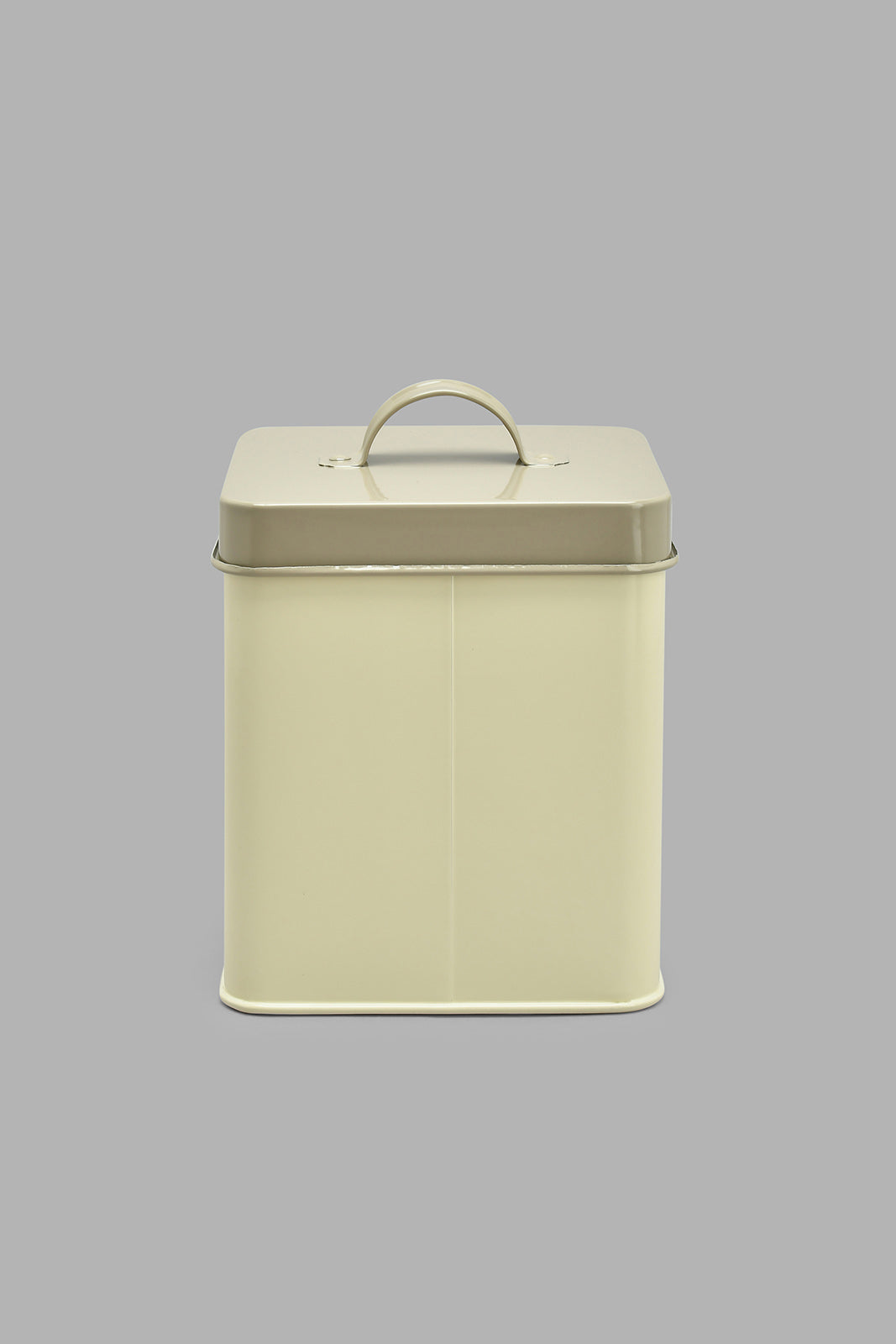 Redtag-Beige-Square-Tea-Canister-Canisters-And-Jars-Home-Dining-