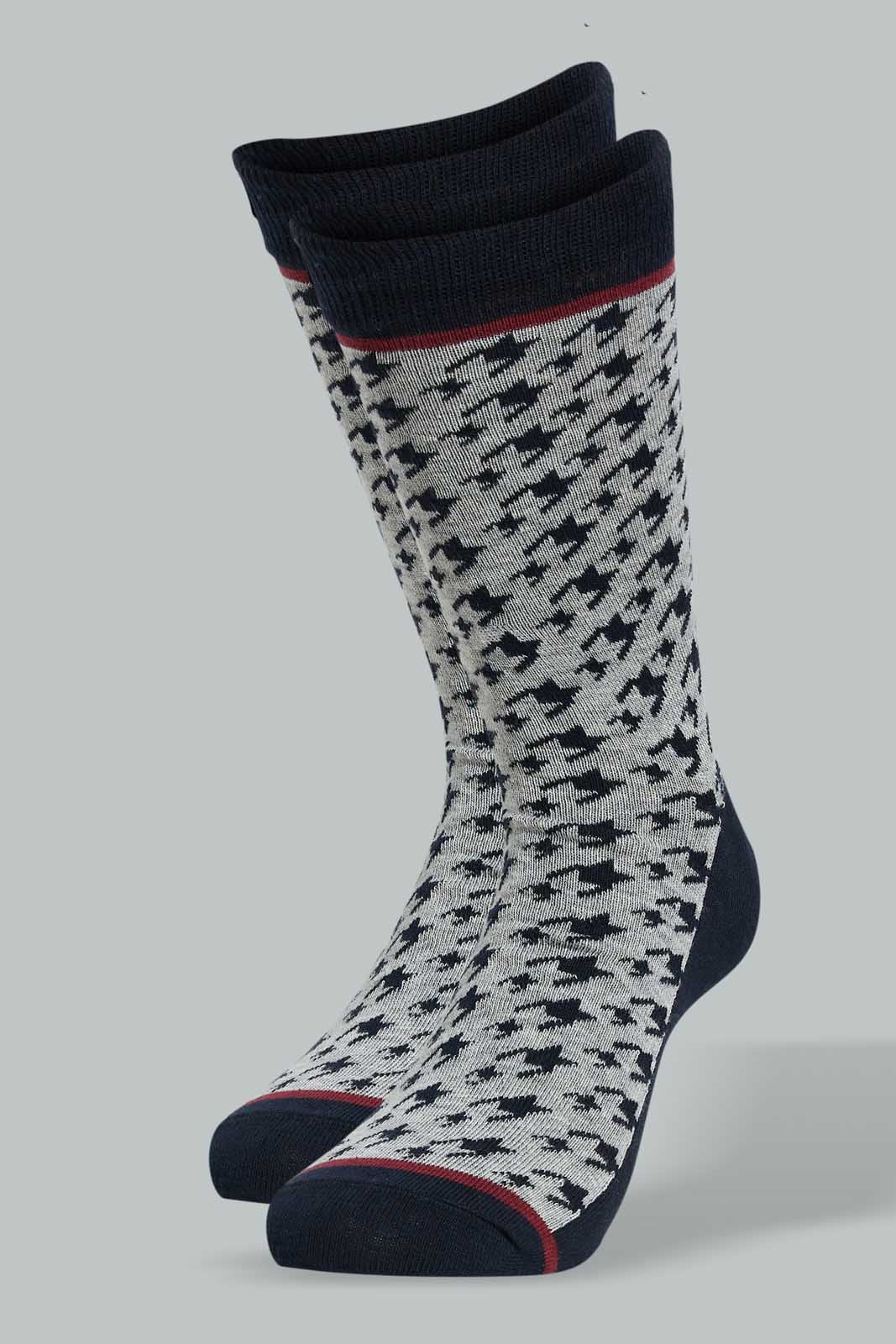 Redtag-Assorted-Colors-3Pk-Men'S-Formal-Socks-Mid-Length-Socks-Men's-
