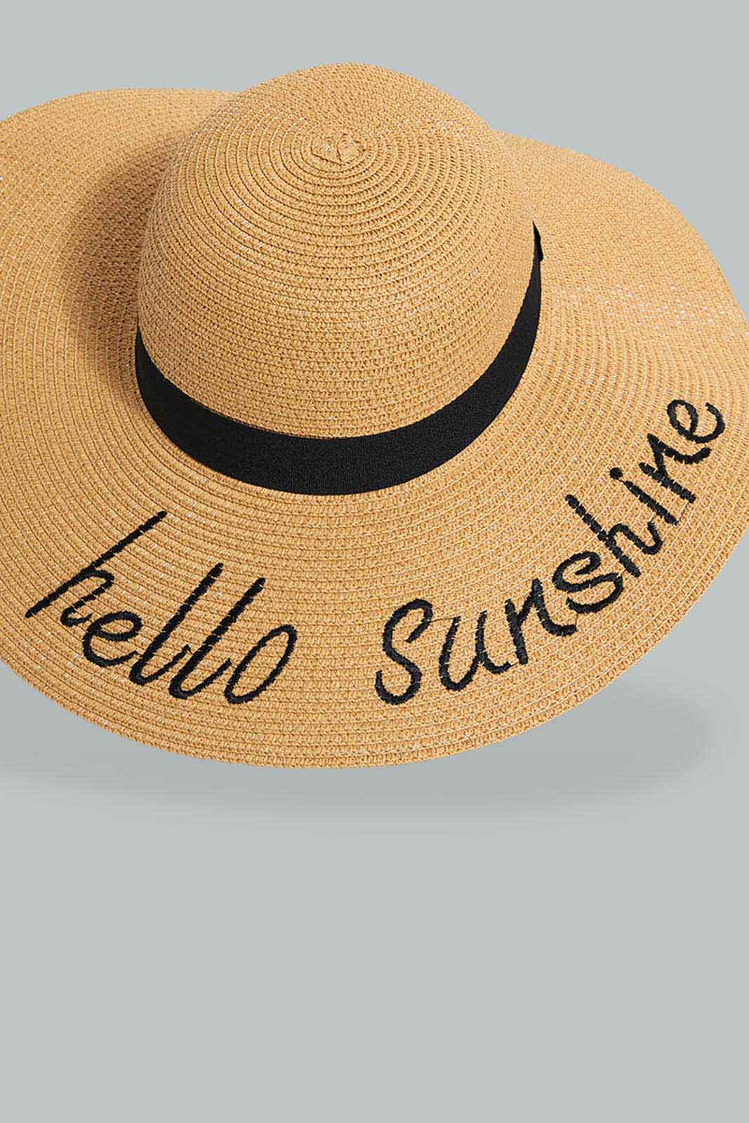 Redtag-Beige-Printed-Embellished-Hat-Hats-Women-
