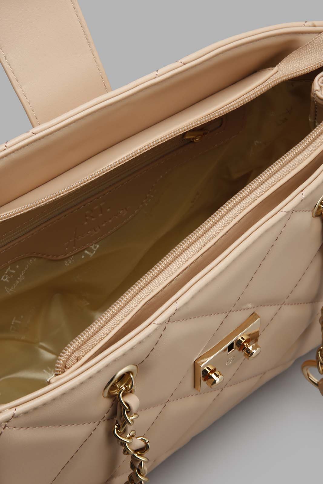 Redtag-Beige-Quilted-Day-Bag-Day-Bags-Women-