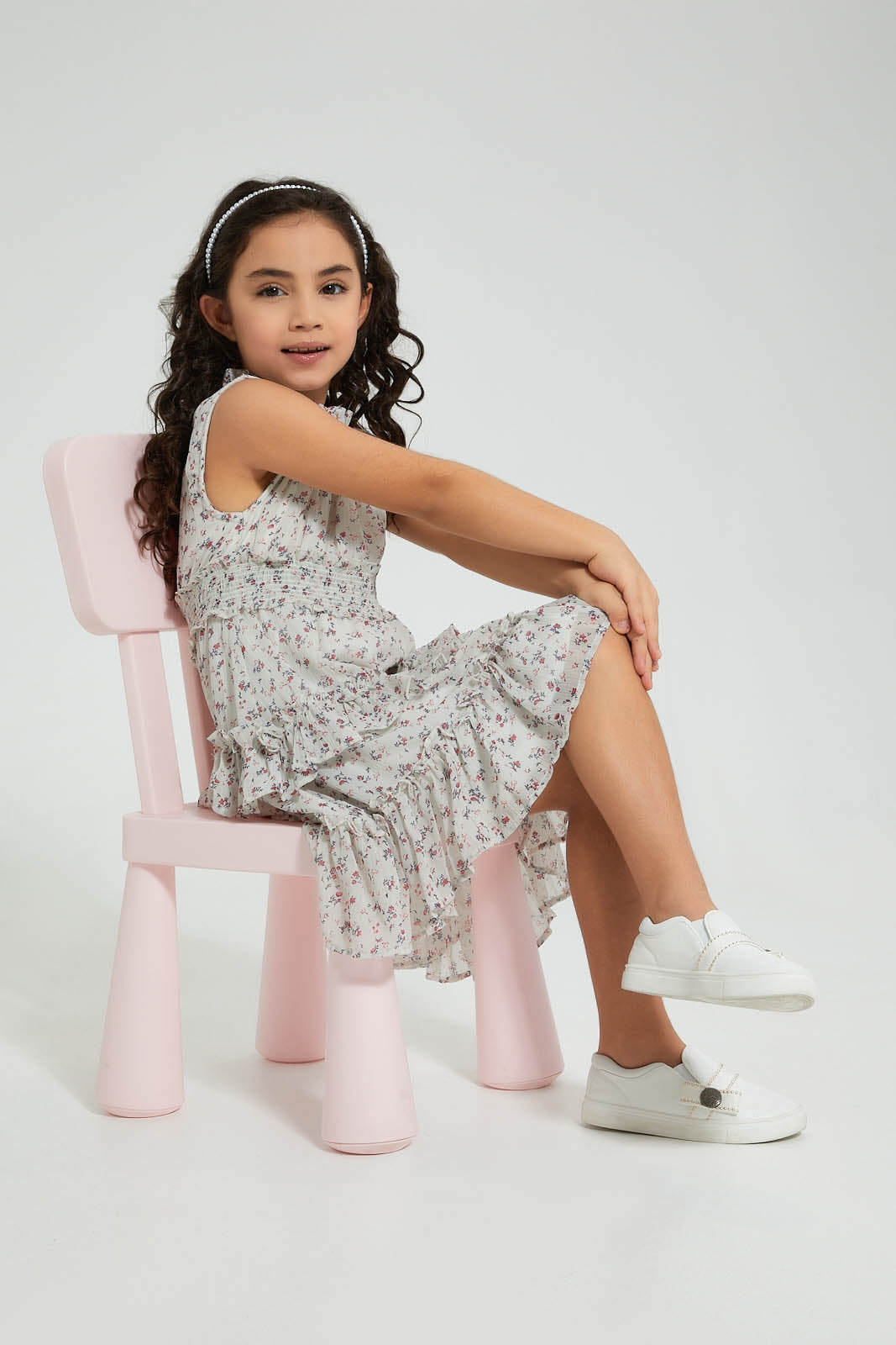 Redtag-Assorted-Tiered-Dress-Colour:Assorted,-Filter:Girls-(2-to-8-Yrs),-Girls-Dresses,-New-In,-New-In-GIR,-Non-Sale,-S22A,-Section:Kidswear-Girls-2 to 8 Years
