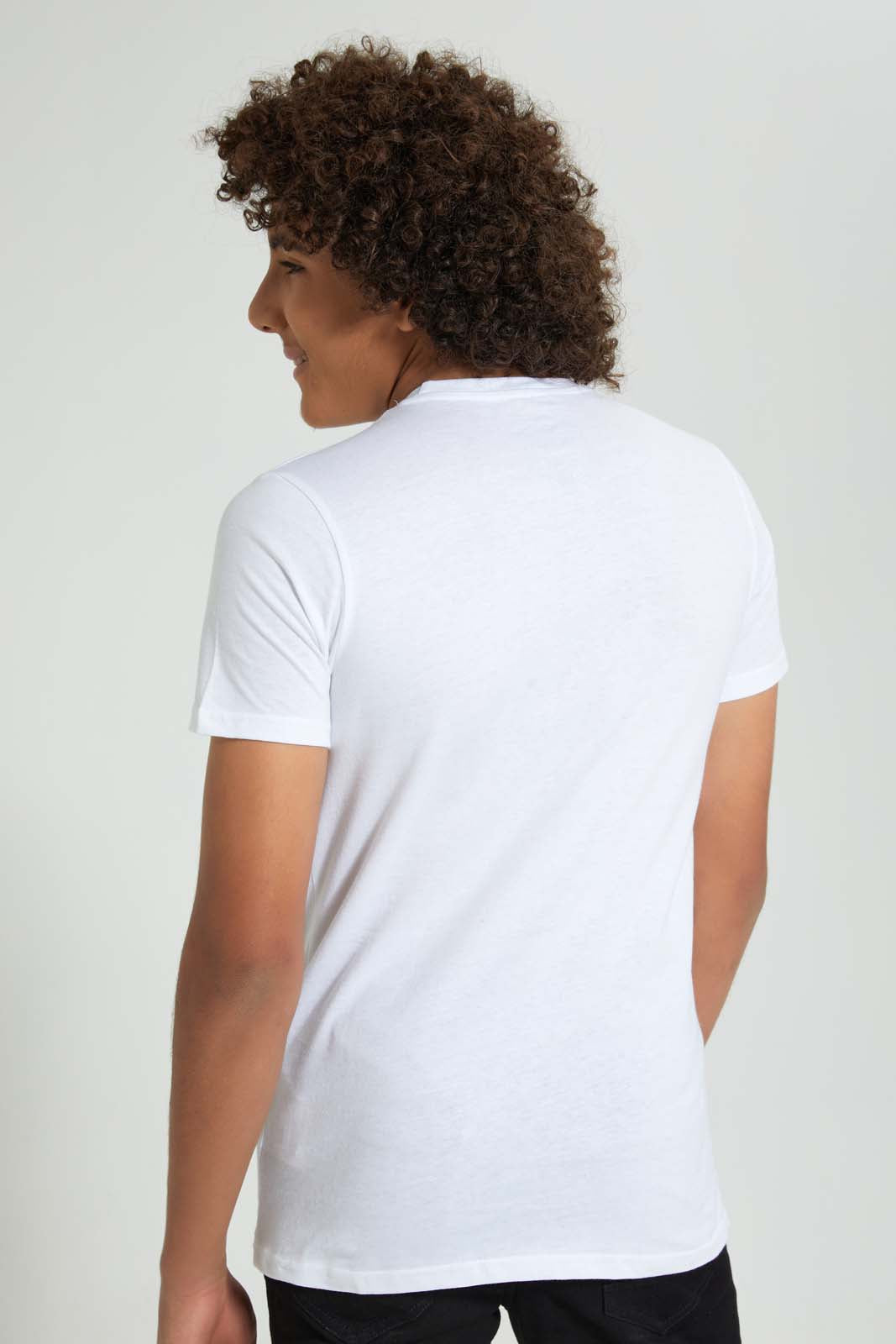 Redtag-White-Tiger-Tee-All-Over-Prints-Senior-Boys-9 to 14 Years
