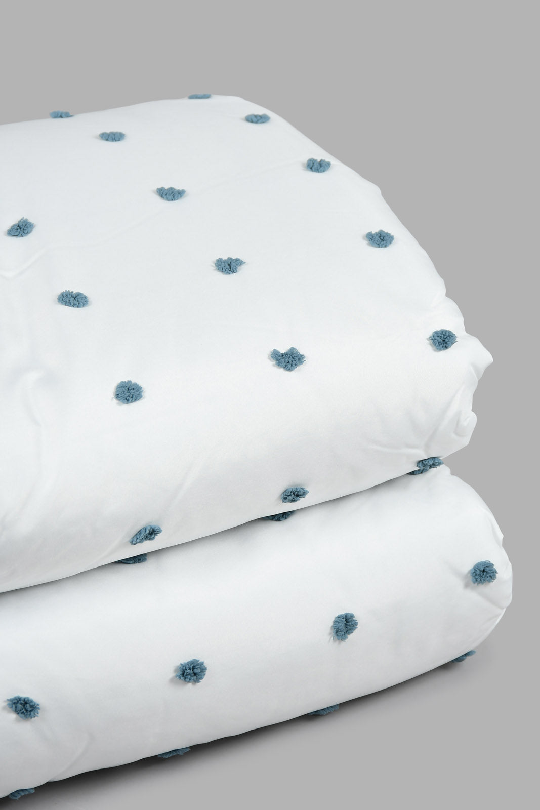 Redtag-White/Teal-Clip-Jacquard-3-Piece-Comforter-Set-(King-Size)-Comforters-Home-Bedroom-