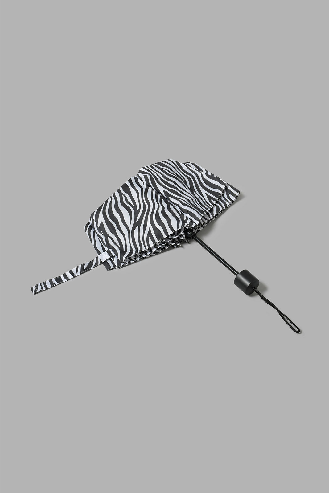 Redtag-Black-Zebra-Prints-3-Fold-Umbrella-Umbrellas-Travel-Accessories-