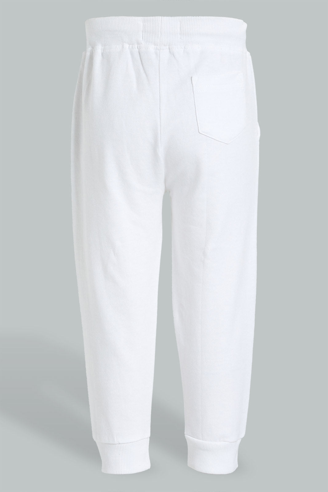 Redtag-White-Placement-Print-Active-Pant-Joggers-Infant-Boys-3 to 24 Months