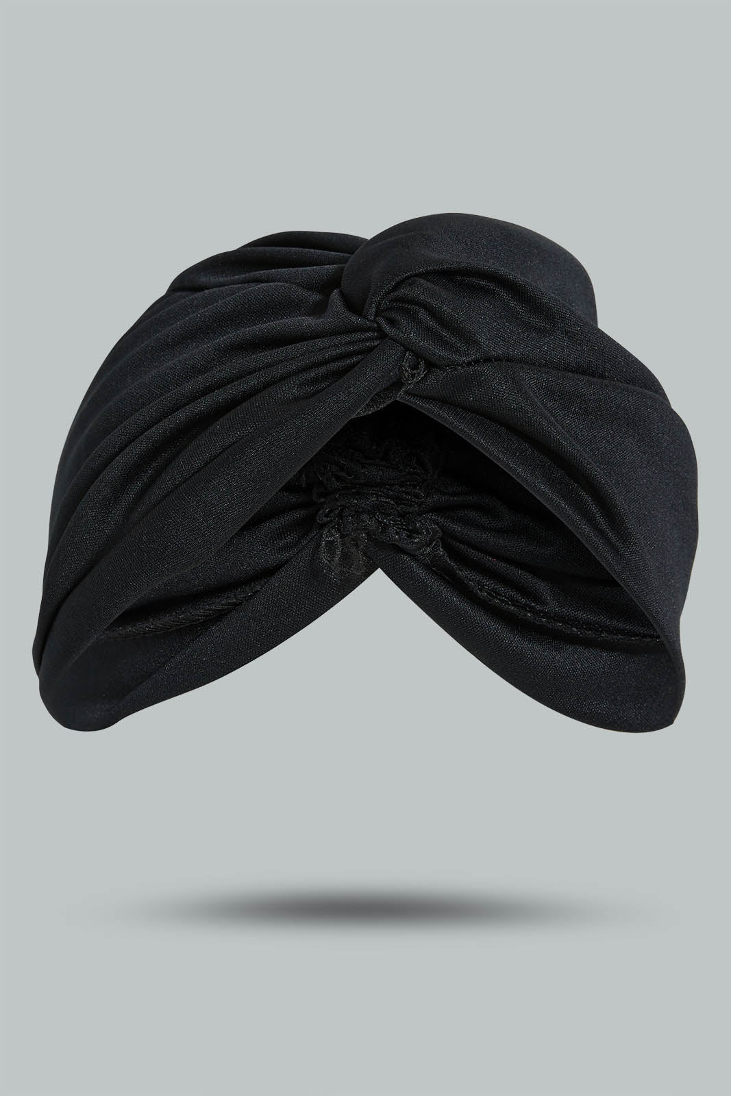 Redtag-Black-Pleaded-Modest-Cap-Modest-Caps-Women-