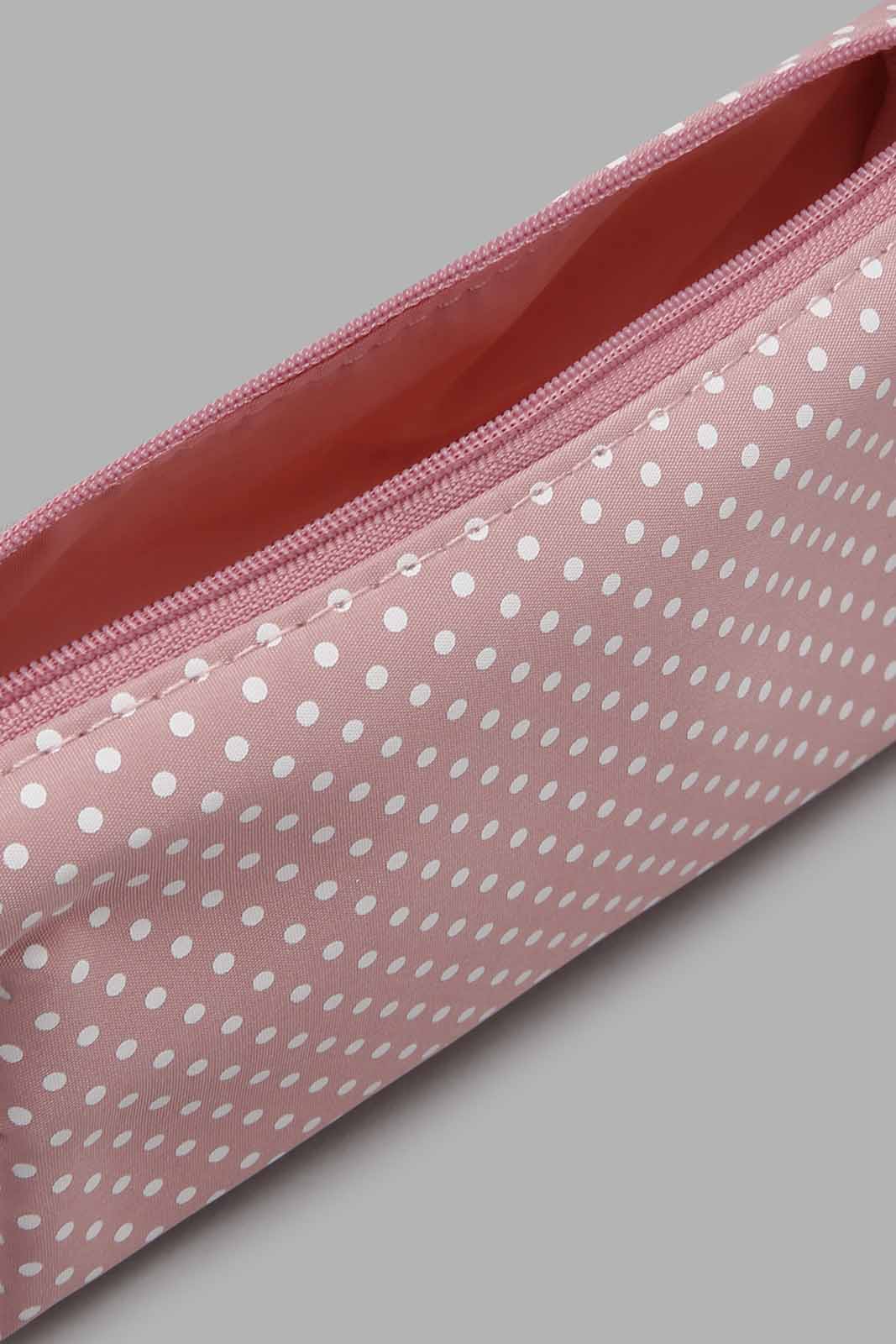 Redtag-Pink-Polka-Dots-Cosmetic-Pouches-Cosmetic-Pouches-Women-