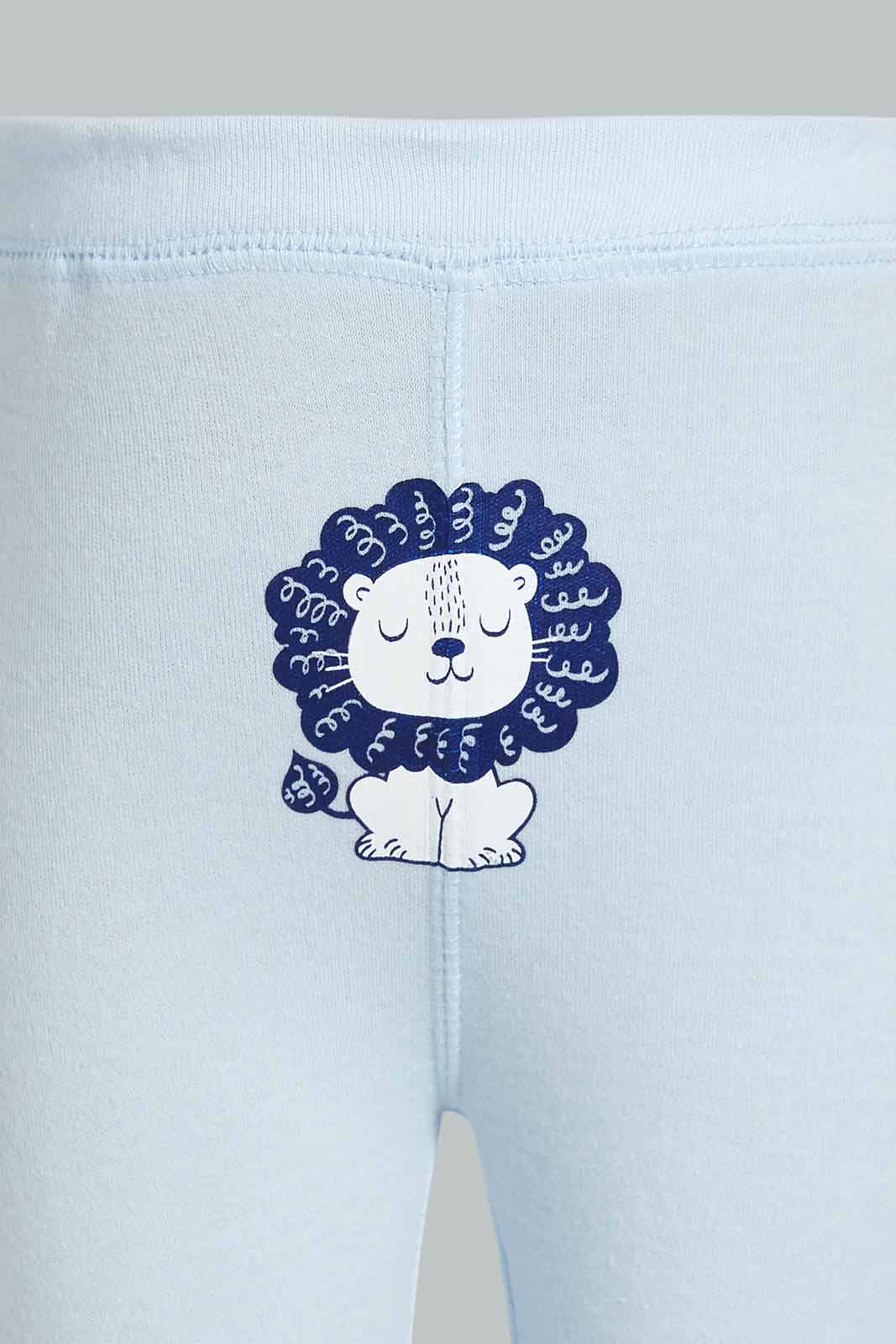 Redtag-Blue-Lion-3-Pieces-Pack-Gift-Set-Gift-Sets-Baby-0 to 12 Months