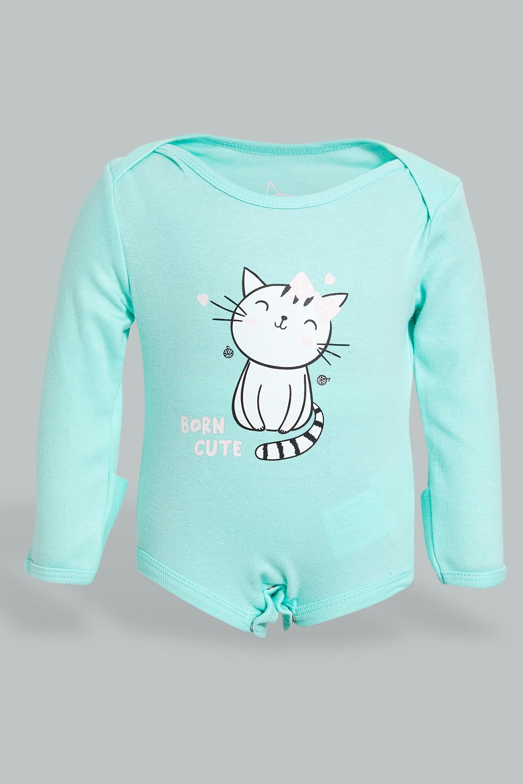Redtag-Mint-Cats-3-Piece-Pack-Gift-Set-Gift-Sets-Baby-0 to 12 Months