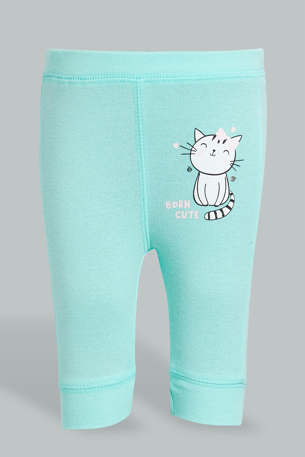 Redtag-Mint-Cats-3-Piece-Pack-Gift-Set-Gift-Sets-Baby-0 to 12 Months