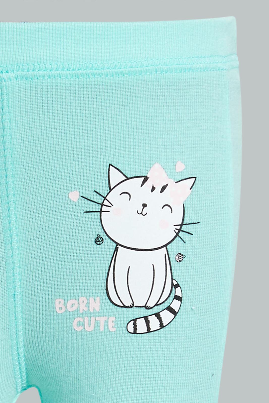 Redtag-Mint-Cats-3-Piece-Pack-Gift-Set-Gift-Sets-Baby-0 to 12 Months
