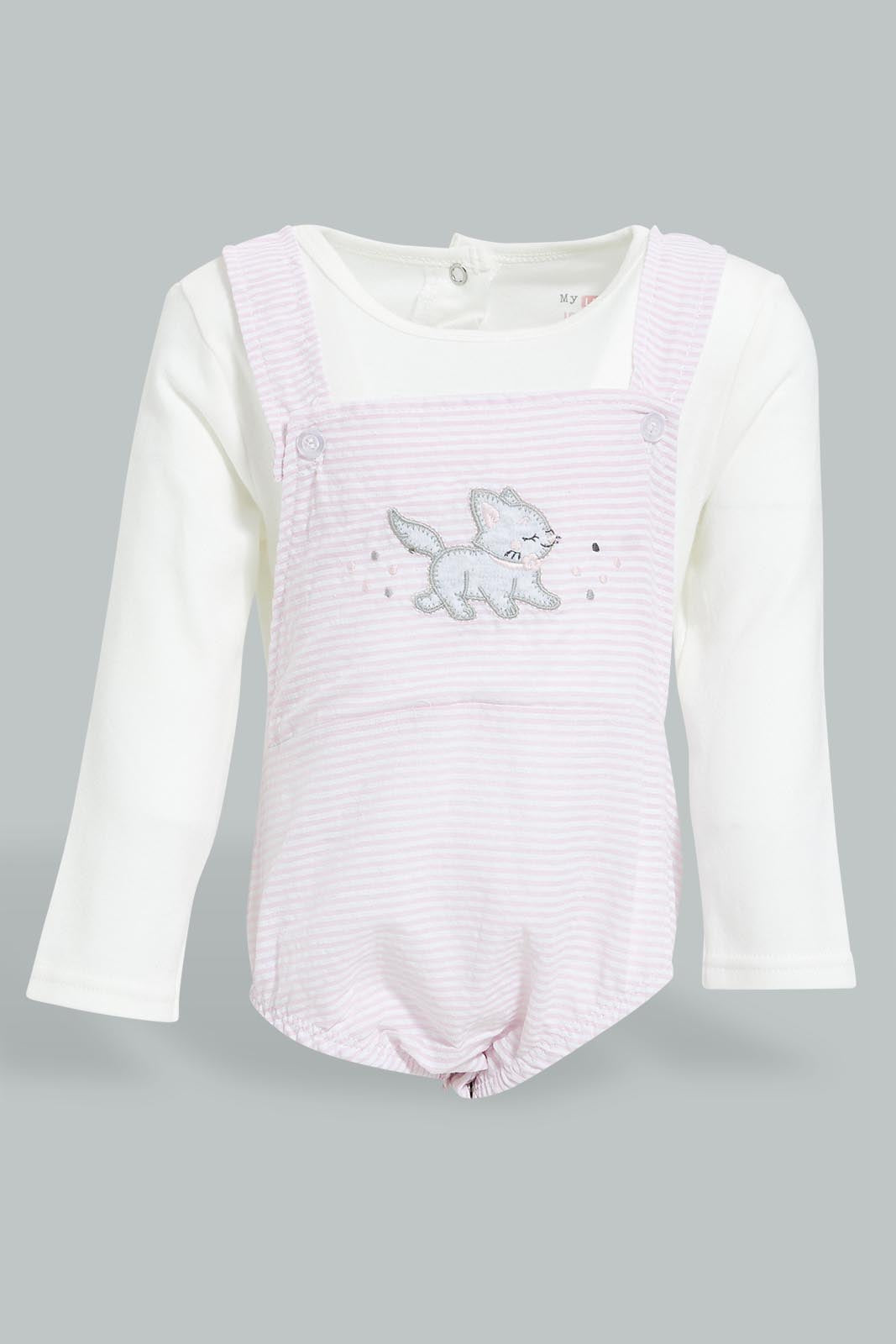 Redtag-Pink-Seersucker-Duangree-Romper-Colour:Pink,-Filter:Baby-(0-to-12-Mths),-NBG-Rompers,-New-In,-New-In-NBG,-Non-Sale,-S22B,-Section:Kidswear-Baby-0 to 12 Months