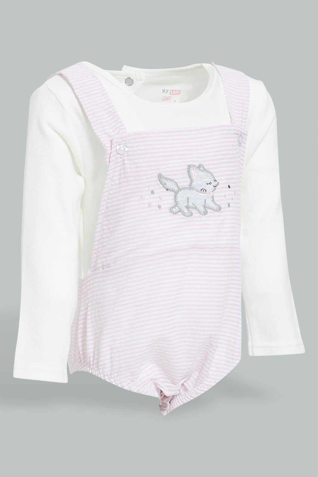 Redtag-Pink-Seersucker-Duangree-Romper-Colour:Pink,-Filter:Baby-(0-to-12-Mths),-NBG-Rompers,-New-In,-New-In-NBG,-Non-Sale,-S22B,-Section:Kidswear-Baby-0 to 12 Months