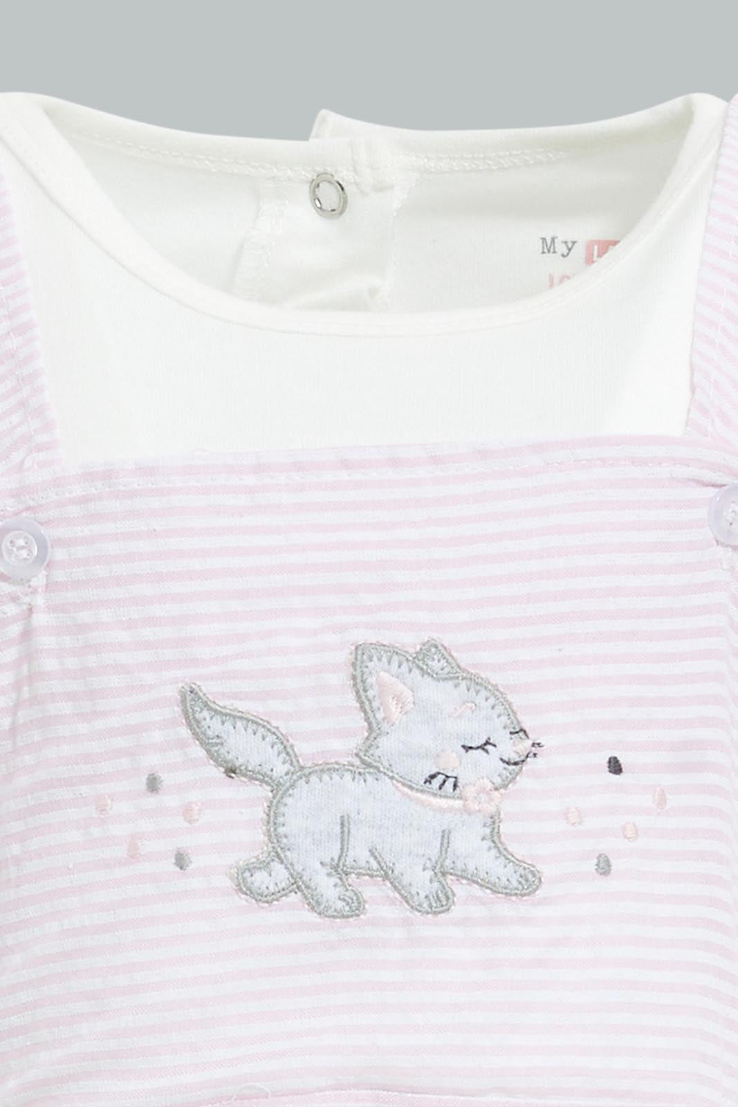 Redtag-Pink-Seersucker-Duangree-Romper-Colour:Pink,-Filter:Baby-(0-to-12-Mths),-NBG-Rompers,-New-In,-New-In-NBG,-Non-Sale,-S22B,-Section:Kidswear-Baby-0 to 12 Months