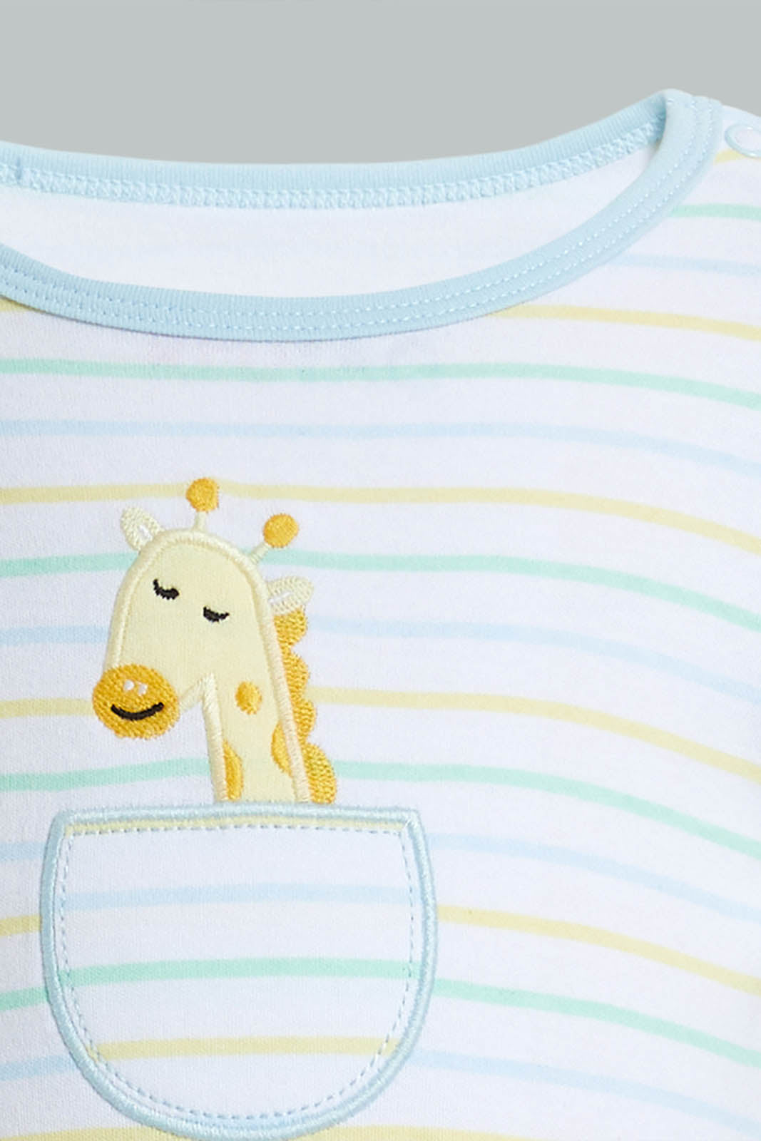 Redtag-Blue-Stripe-Romper-Colour:Blue,-Filter:Baby-(0-to-12-Mths),-NBF-Rompers,-New-In,-New-In-NBF,-Non-Sale,-S22B,-Section:Kidswear-Baby-0 to 12 Months