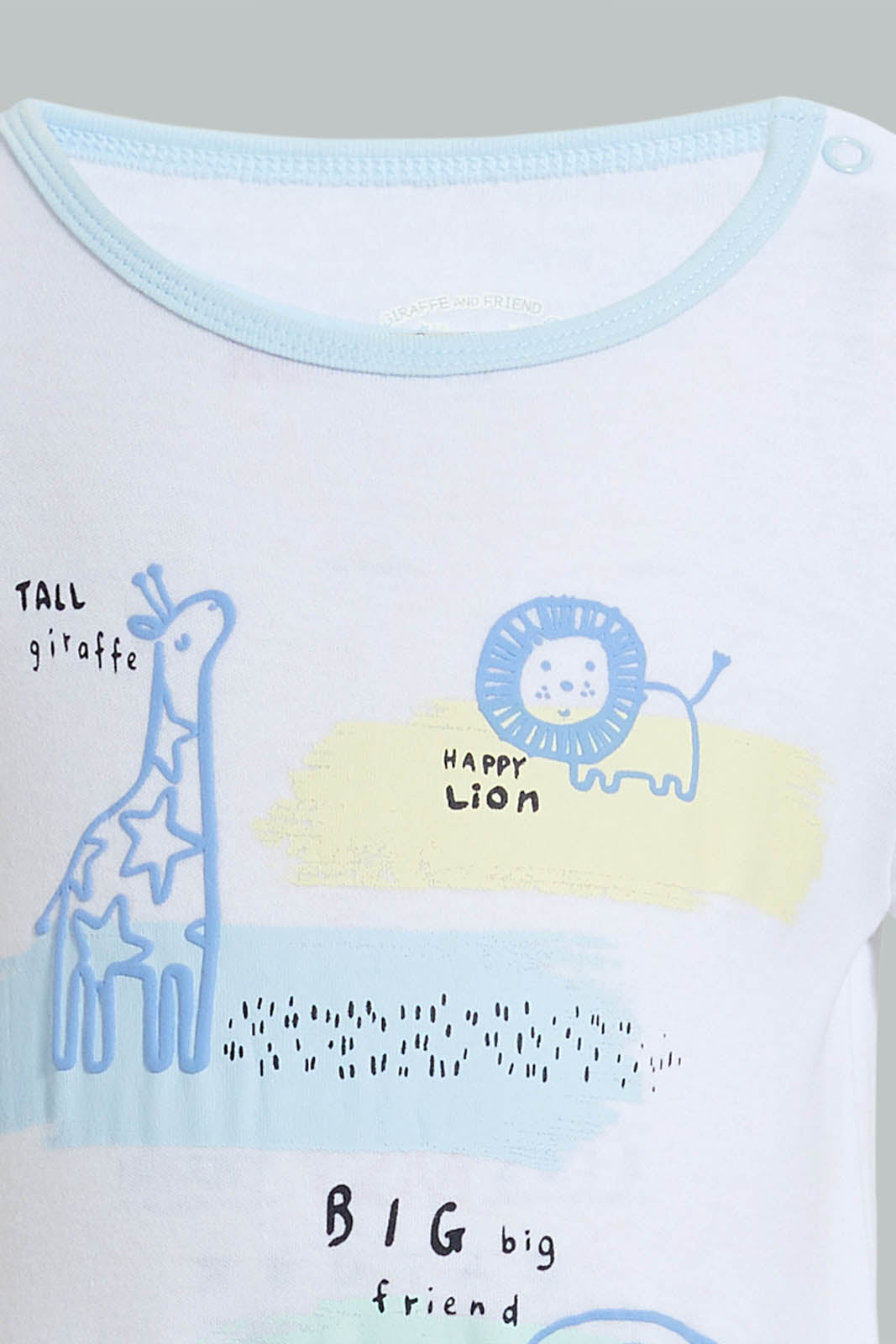 Redtag-White-Animal-Romper-Colour:White,-Filter:Baby-(0-to-12-Mths),-NBF-Rompers,-New-In,-New-In-NBF,-Non-Sale,-S22B,-Section:Kidswear-Baby-0 to 12 Months