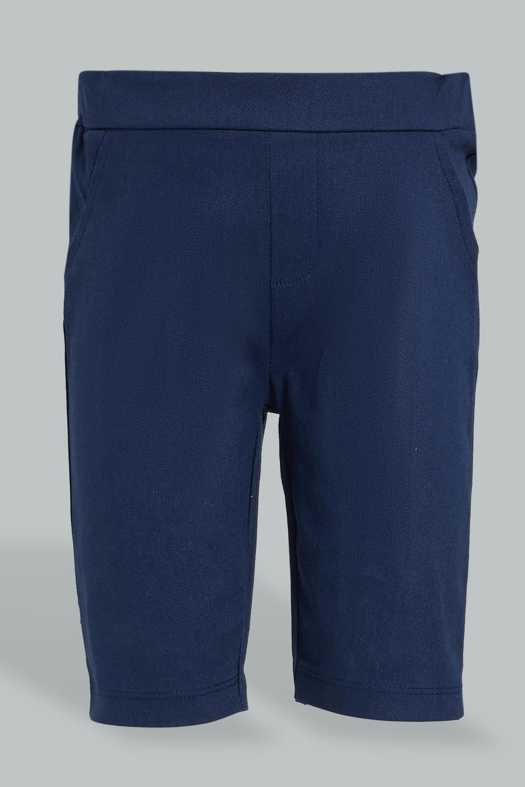 Redtag-Navy-Check-Shirt-&-Trouser-Set-Colour:Navy,-Filter:Baby-(0-to-12-Mths),-NBF-Gift-Sets,-New-In,-New-In-NBF,-Non-Sale,-S22B,-Section:Kidswear-Baby-0 to 12 Months