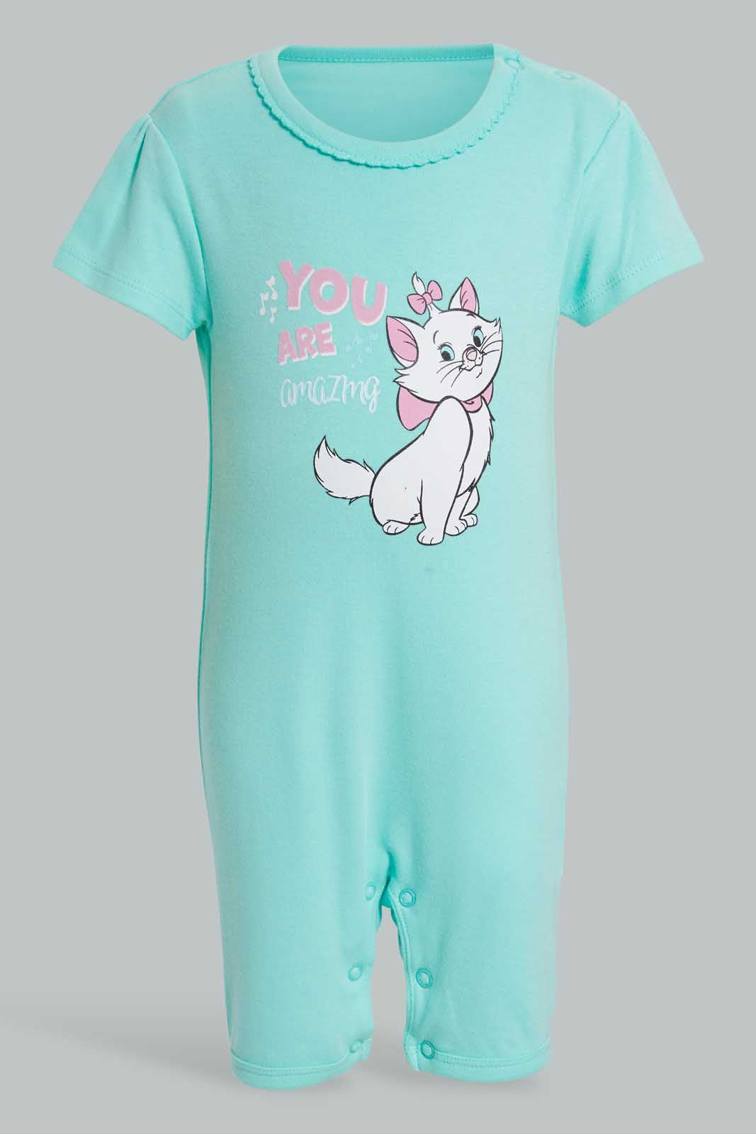 Redtag-Mint-Marrie-2-Piece-Pack-Romper-Rompers-Baby-0 to 12 Months