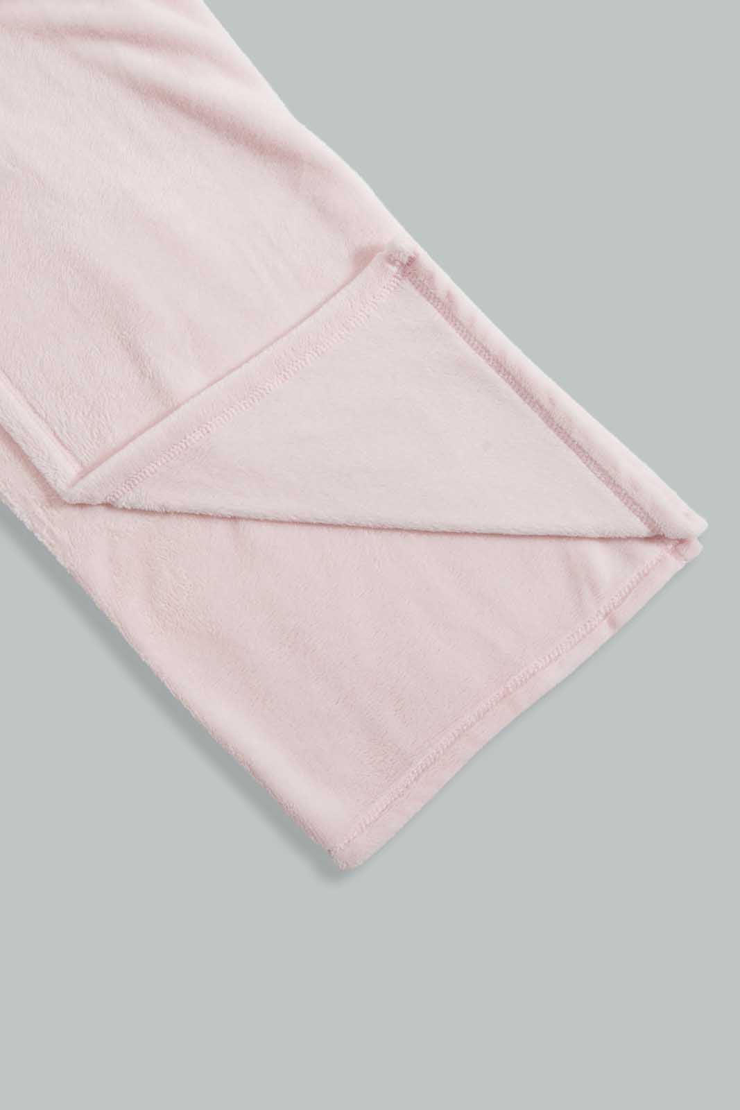 Redtag-Pink-Bunny-Fluffy-Blanket-Baby-Blankets-Baby-0 to 12 Months