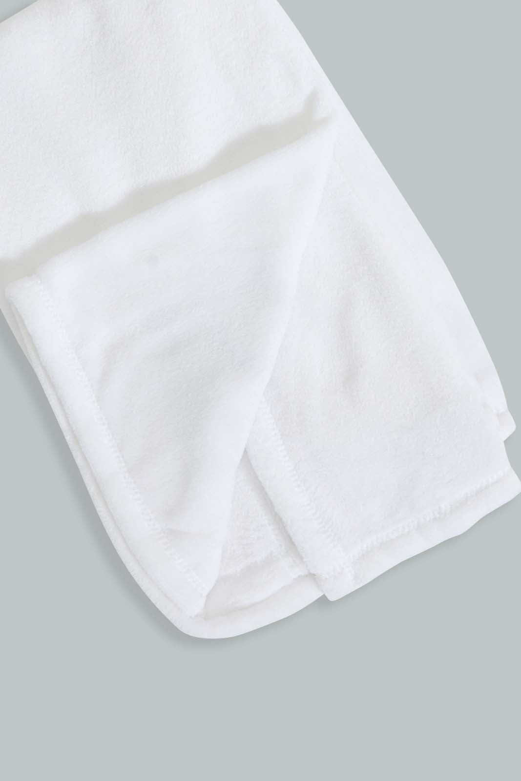 Redtag-White-Whale-Fluffy-Blanket-Baby-Blankets-Baby-0 to 12 Months