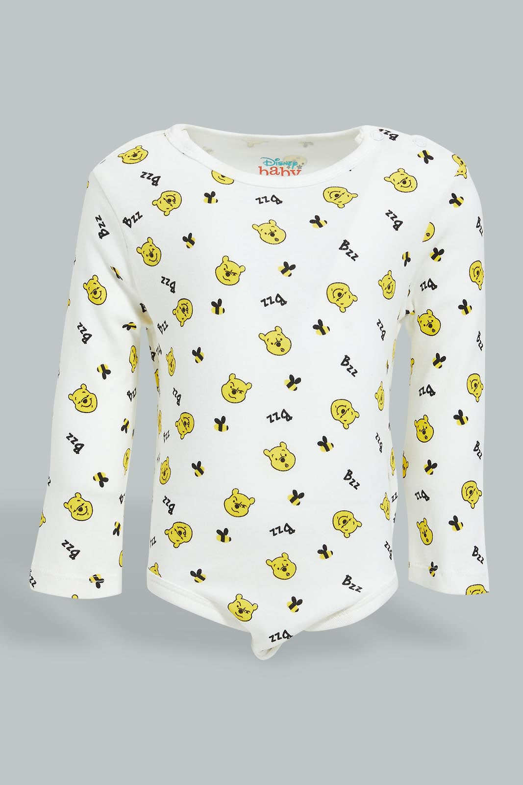 Redtag-Yellow-Winnie-The-Pooh-3Piece-Pack-Set-Colour:Yellow,-Filter:Baby-(0-to-12-Mths),-NBF-Gift-Sets,-New-In,-New-In-NBF,-Non-Sale,-S22B,-Section:Kidswear-Baby-0 to 12 Months